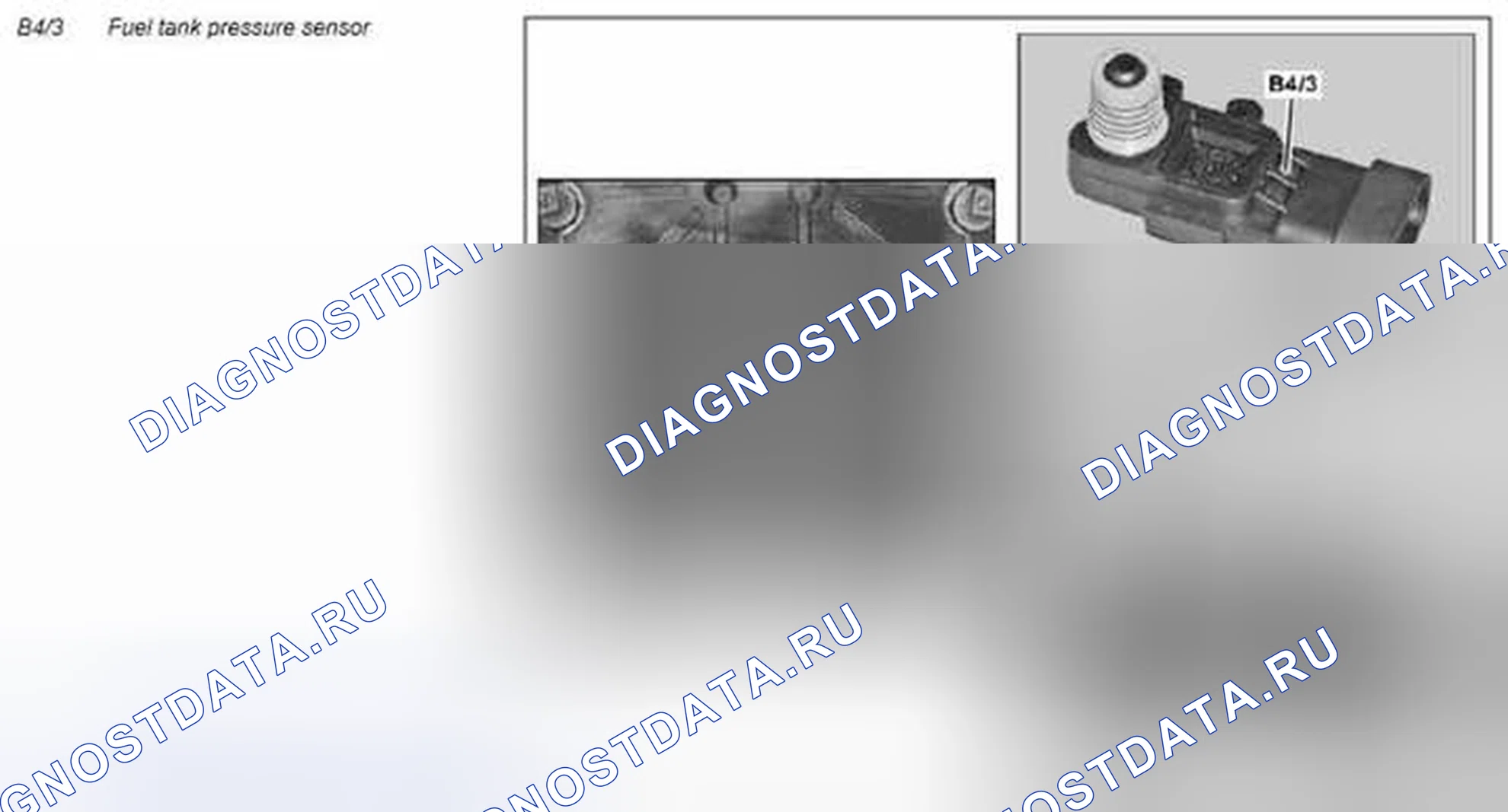 Рис. 44: Датчик давления в топливном баке, описание компонента - GF47.30-P-2101MCU. Kia Soul I
