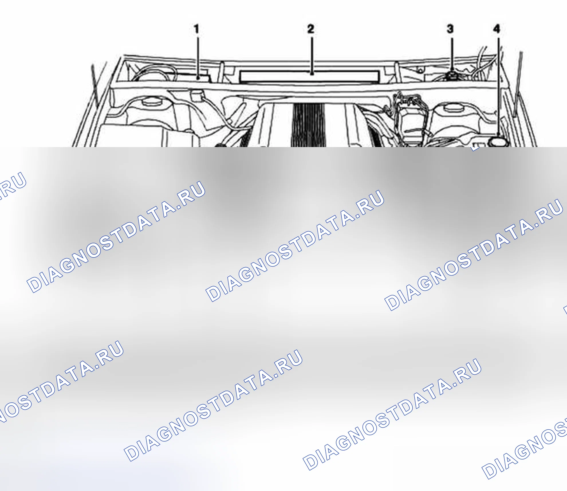 Рис. 2: V8 Вид двигателя под капотом. Land Rover Range Rover L322