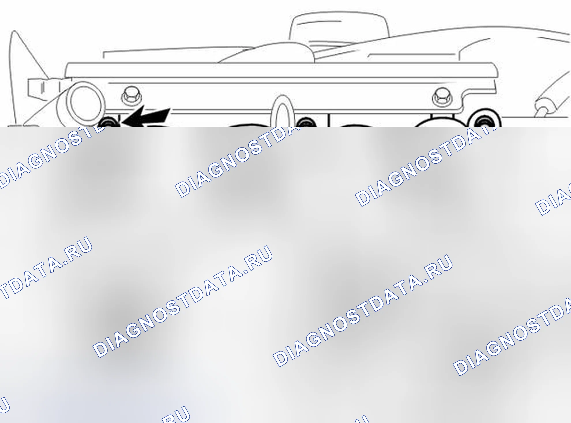 Рис. 29: Демонтаж впускного коллектора. Volvo V40 I рестайлинг