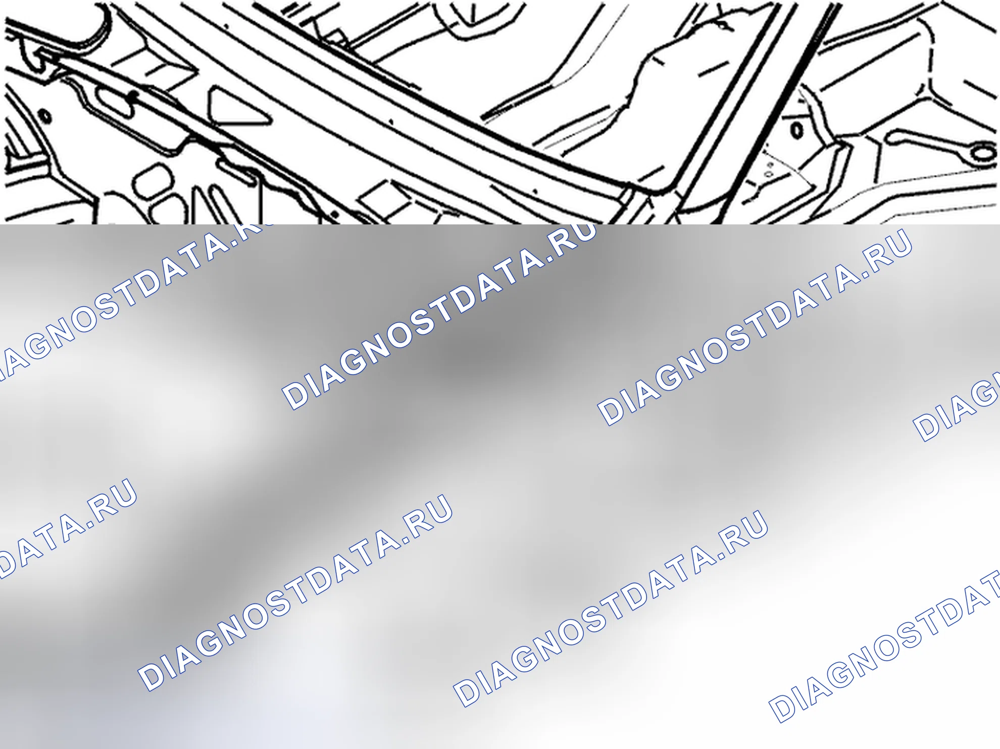 Рис. 88: Замена верхнего бокового элемента. Volvo C70 I