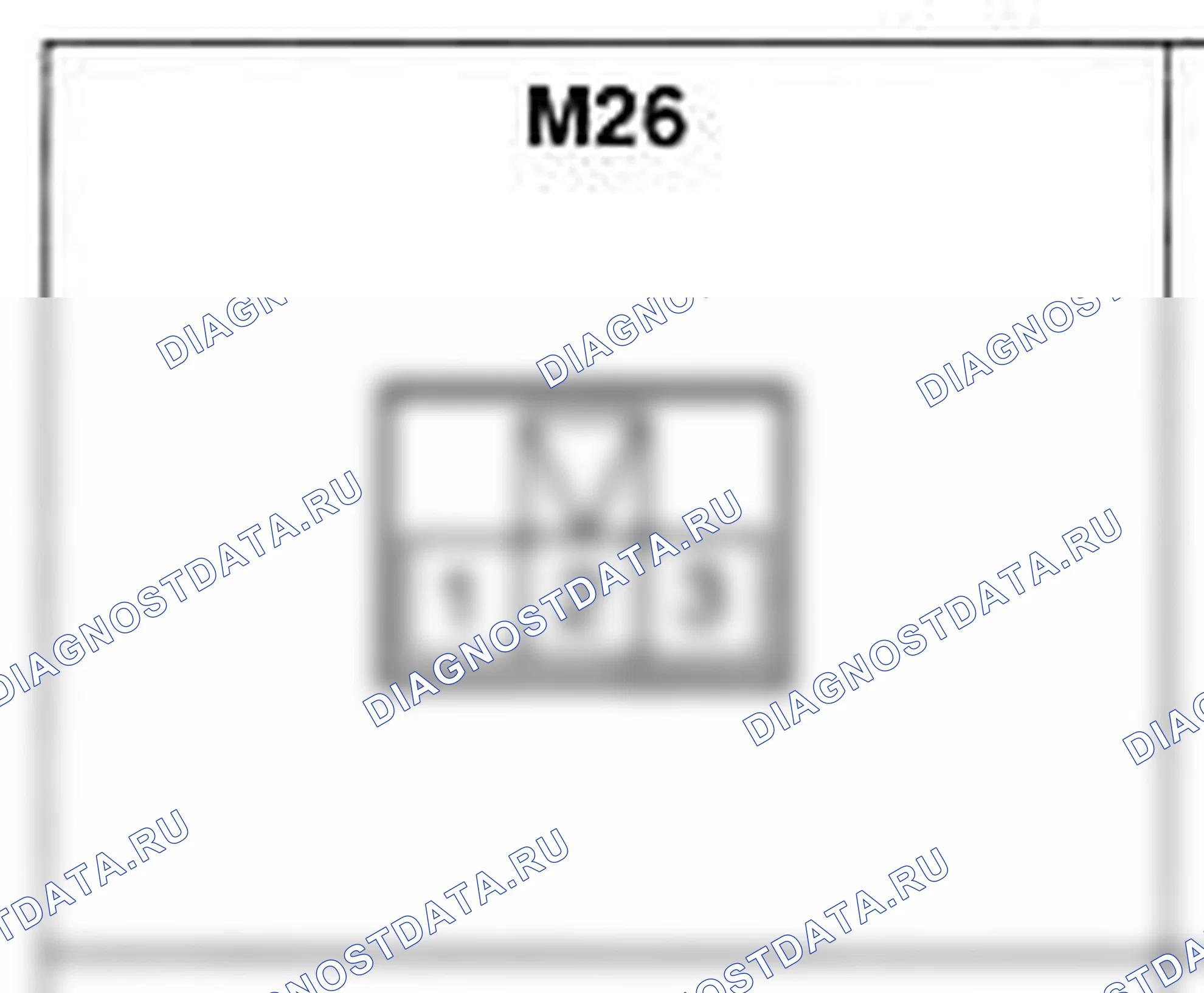 Распиновка разъёма M26 — основного жгута. Hyundai H-1 A1