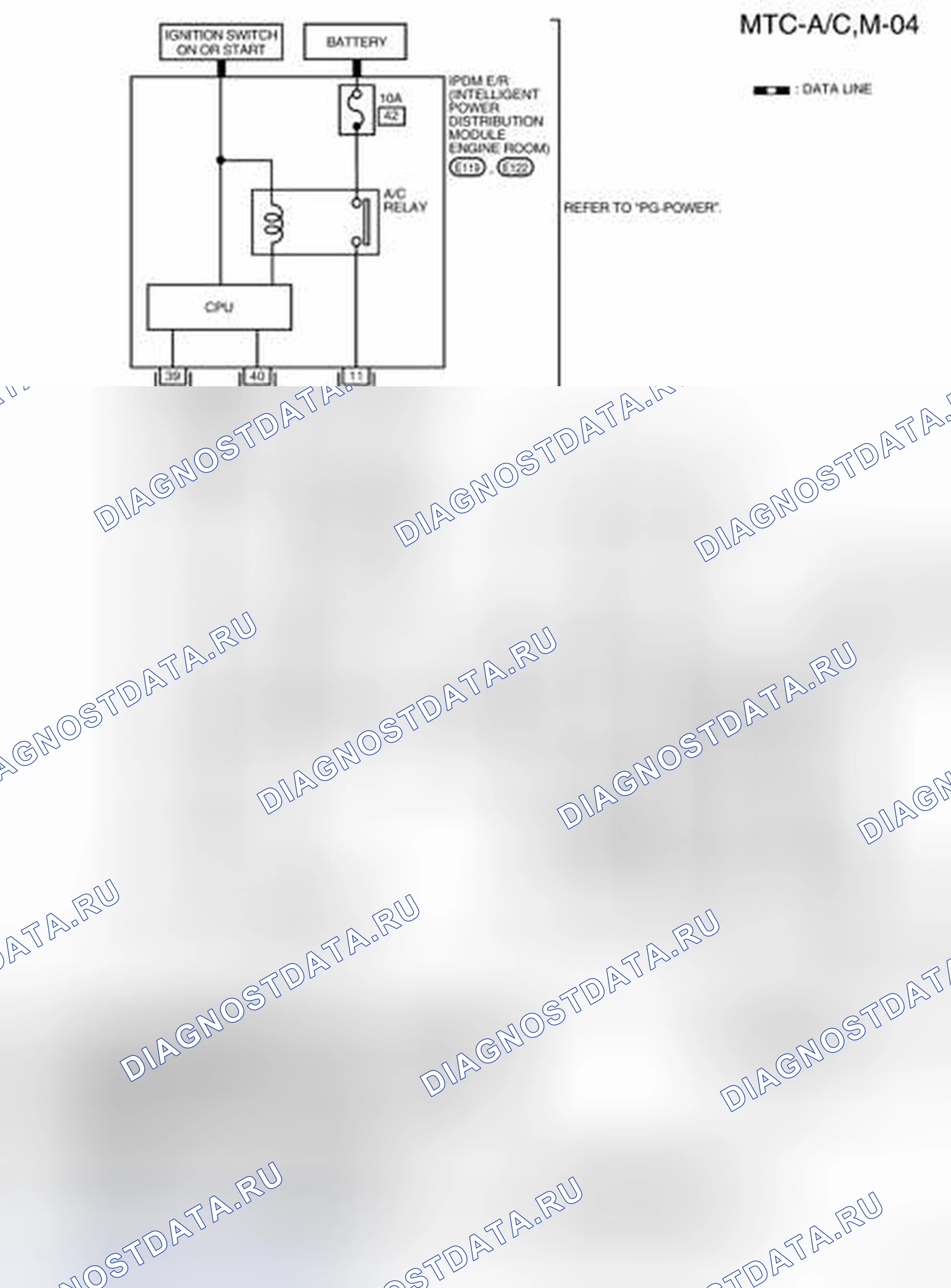 Рис. 78: MTC-A / C, M-04 - электросхема. Nissan Frontier D40