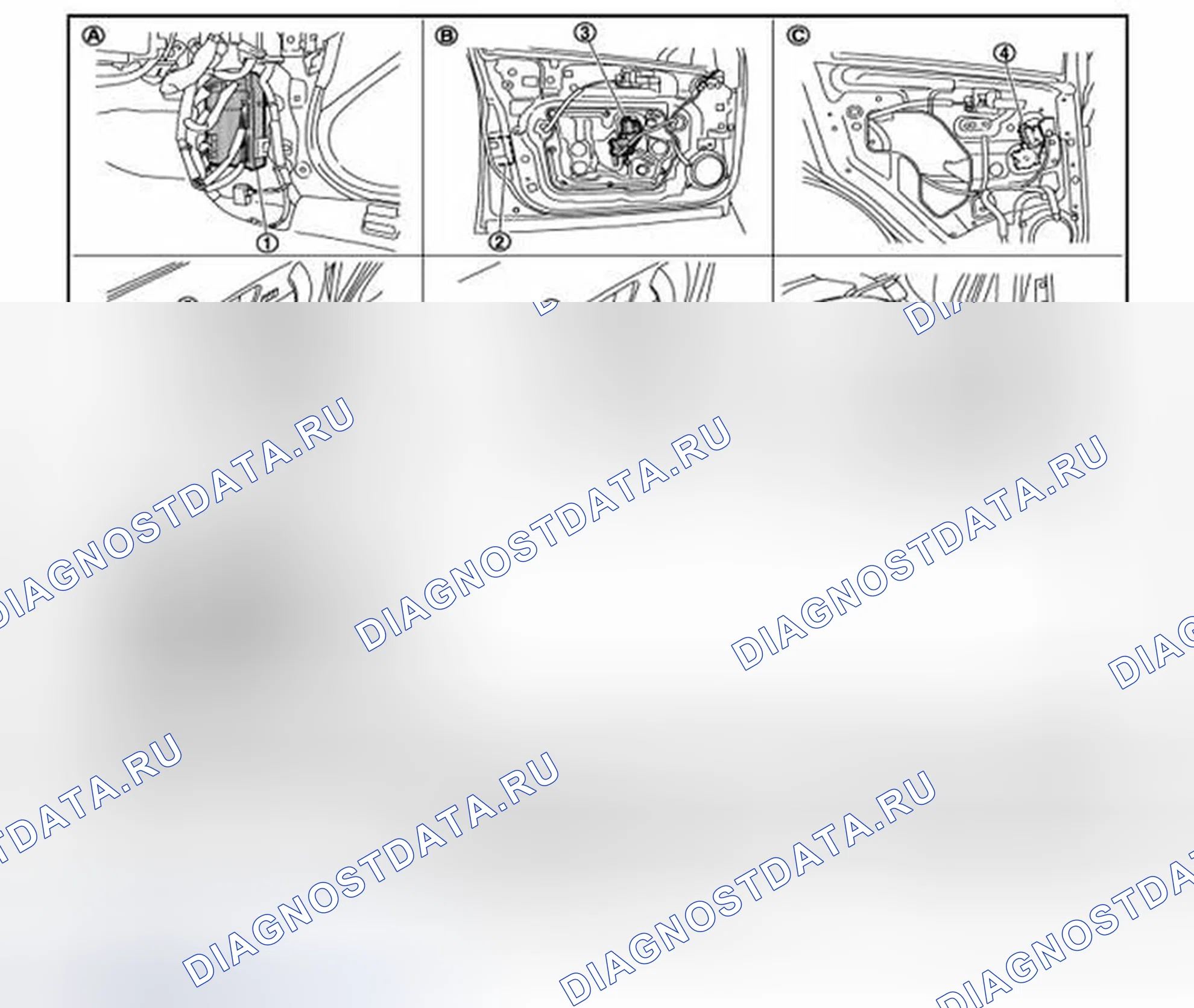 Рис. 5: Расположение компонентов. Infiniti FX50 II