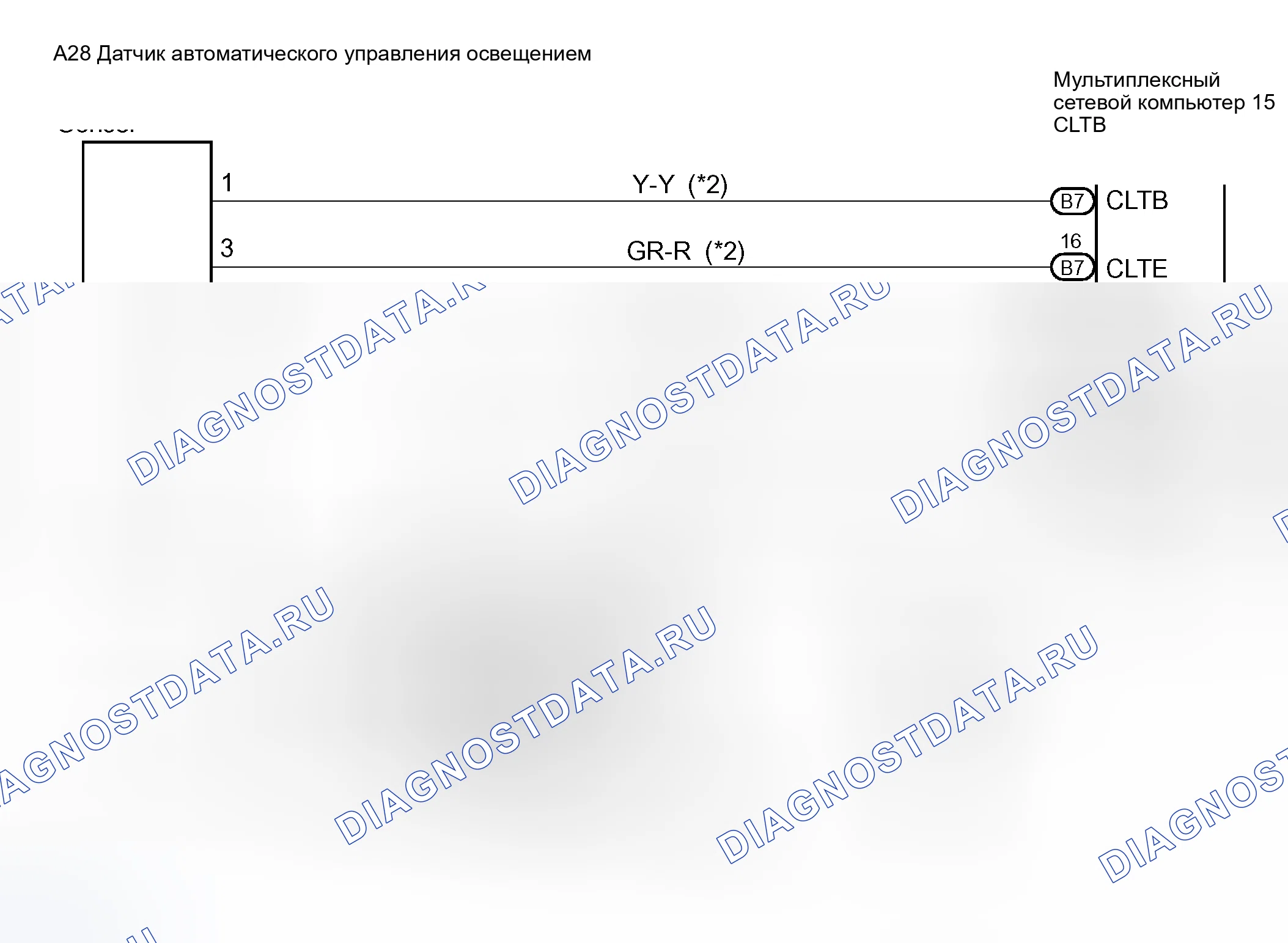 Рис. 5: электросхема. Toyota Camry XV30
