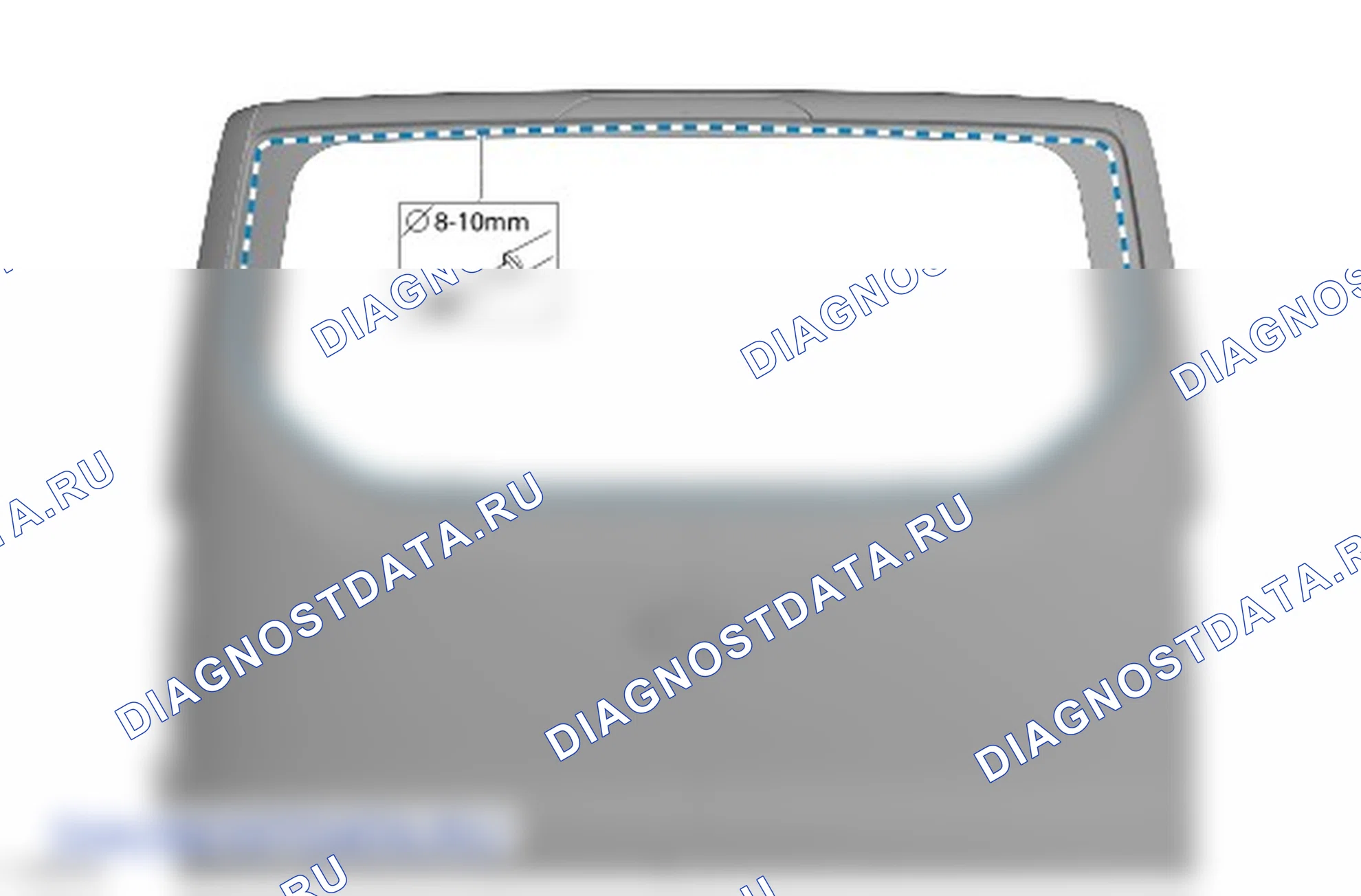 Как снять и установить стекло окна поднимаемой двери багажного отделения. Ford Transit Custom I