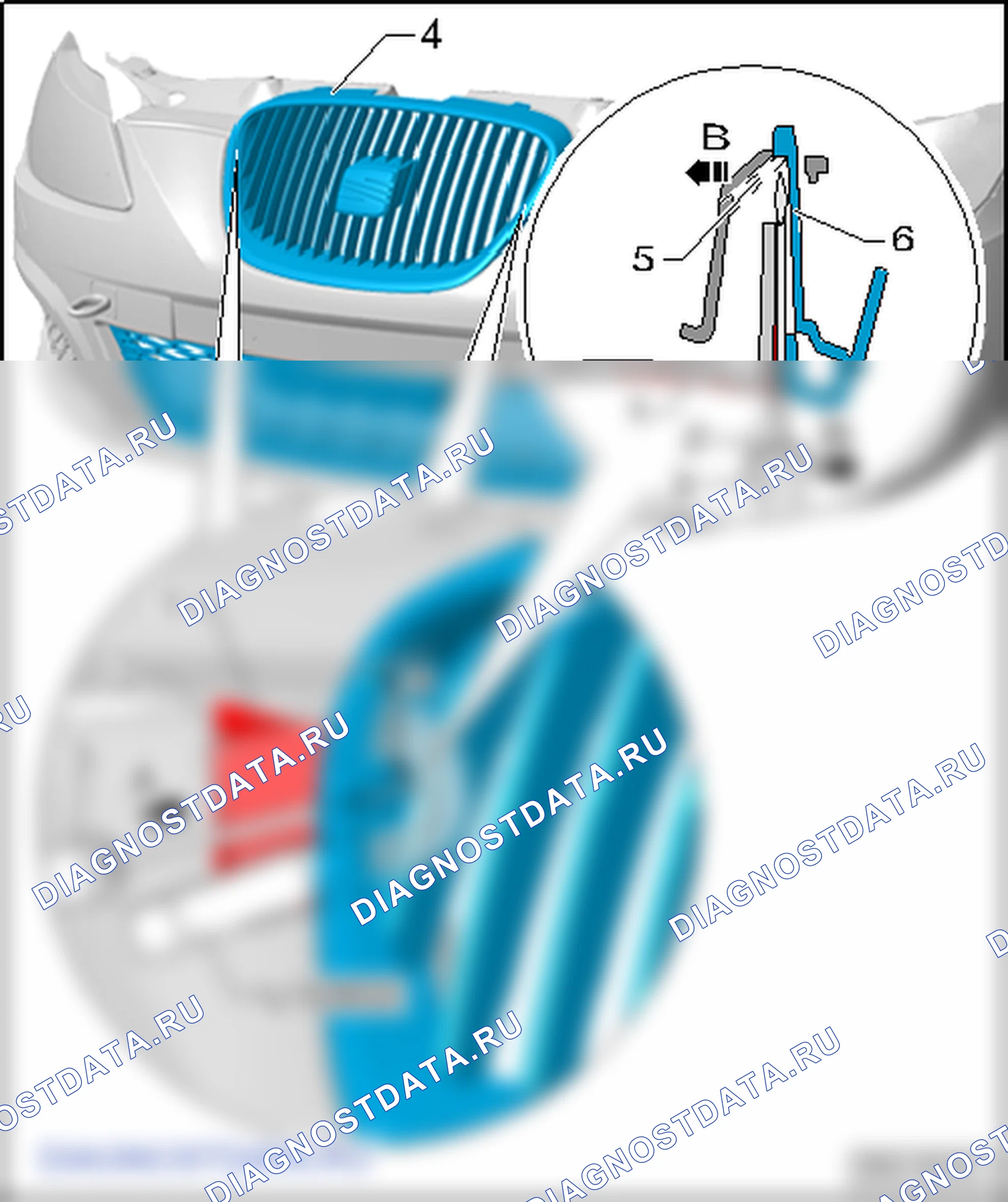 Облицовка бампера. SEAT Leon Ii