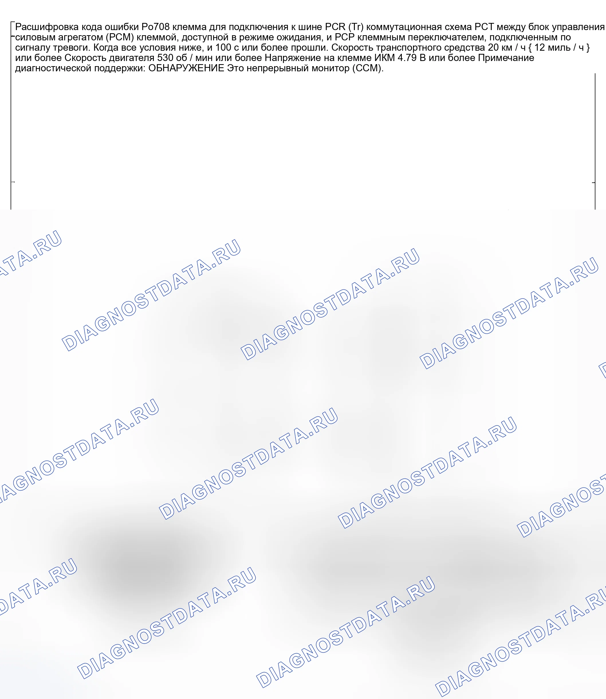 Рис. 81: расшифровка кода ошибки P0708: ПЕРЕКЛЮЧАЮЩАЯ ЦЕПЬ ДИАПАЗОНА ПЕРЕДАЧИ (Tr) С ВЫСОКИМ ВХОДОМ. Honda CR-V III рестайлинг