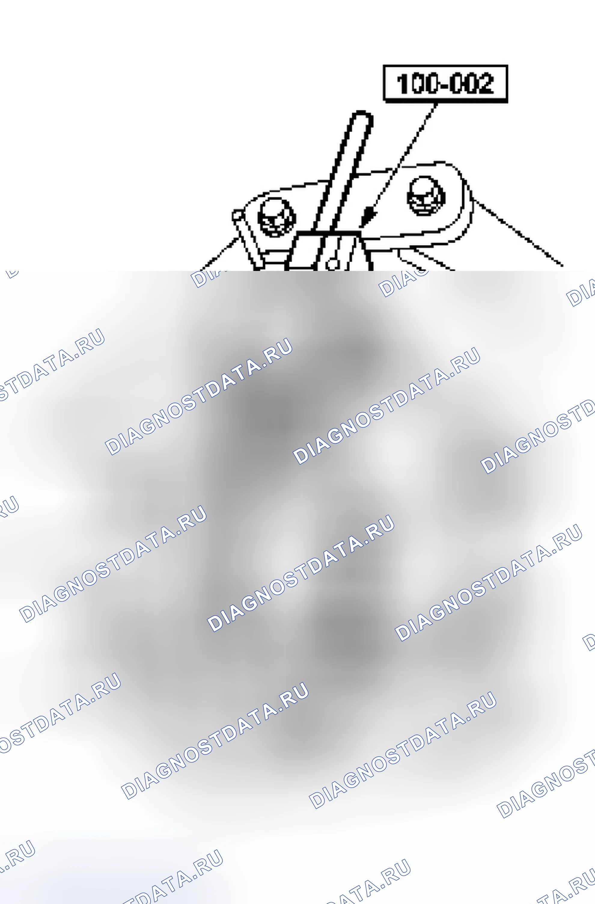 Рис. 41: Проверка люфта зубчатого венца дифференциала. Ford Escape I