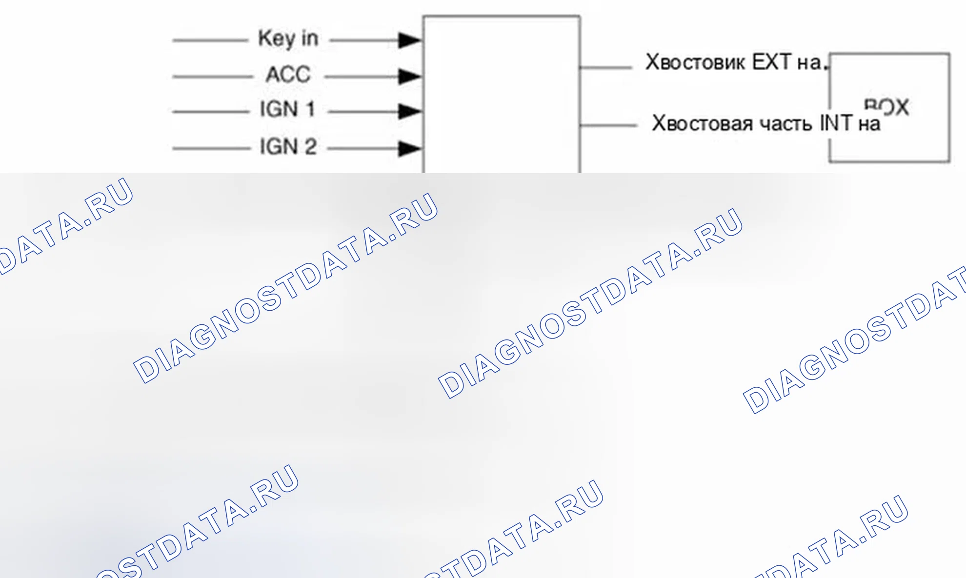 Рис. 439: Функциональная блок-схема задней лампы. Hyundai Sonata VI