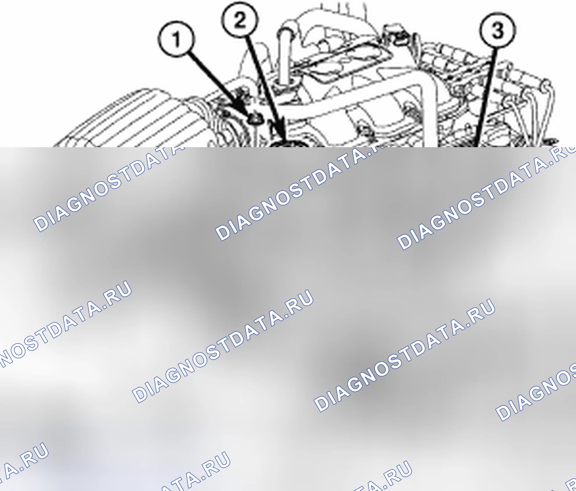 Рис. 53: НАСОС ГУР - 2,8 л ДИЗЕЛЬ. Chrysler Town & Country V
