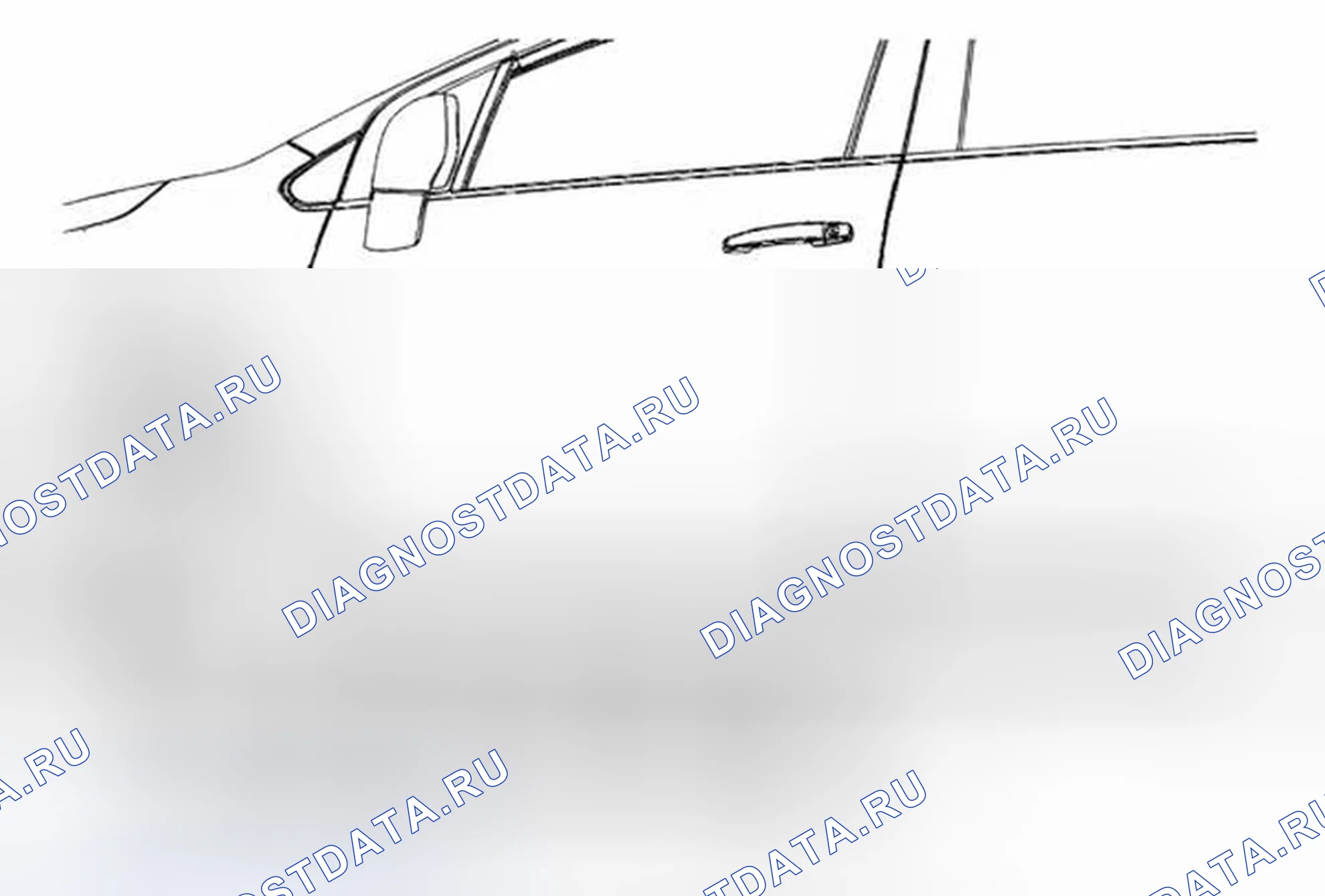 Рис. 36: Замена нижней формовки передней боковой двери. Buick Encore I