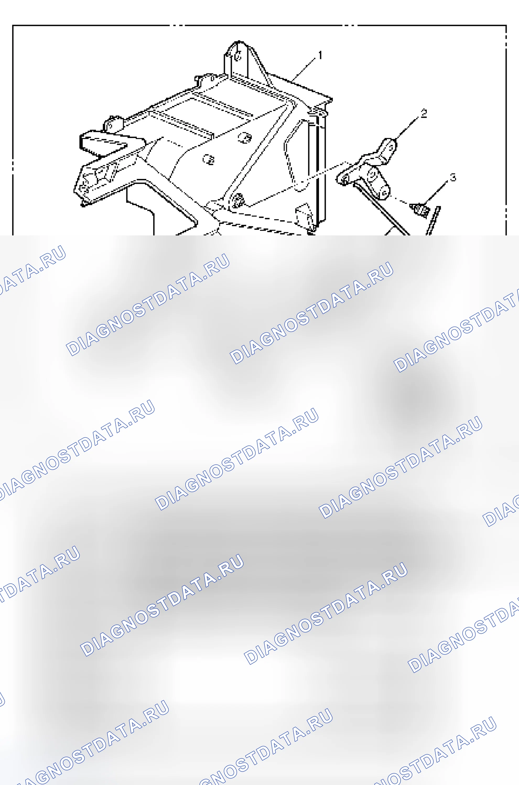 Рис. 57: Вид в разобранном виде. Isuzu Axiom I