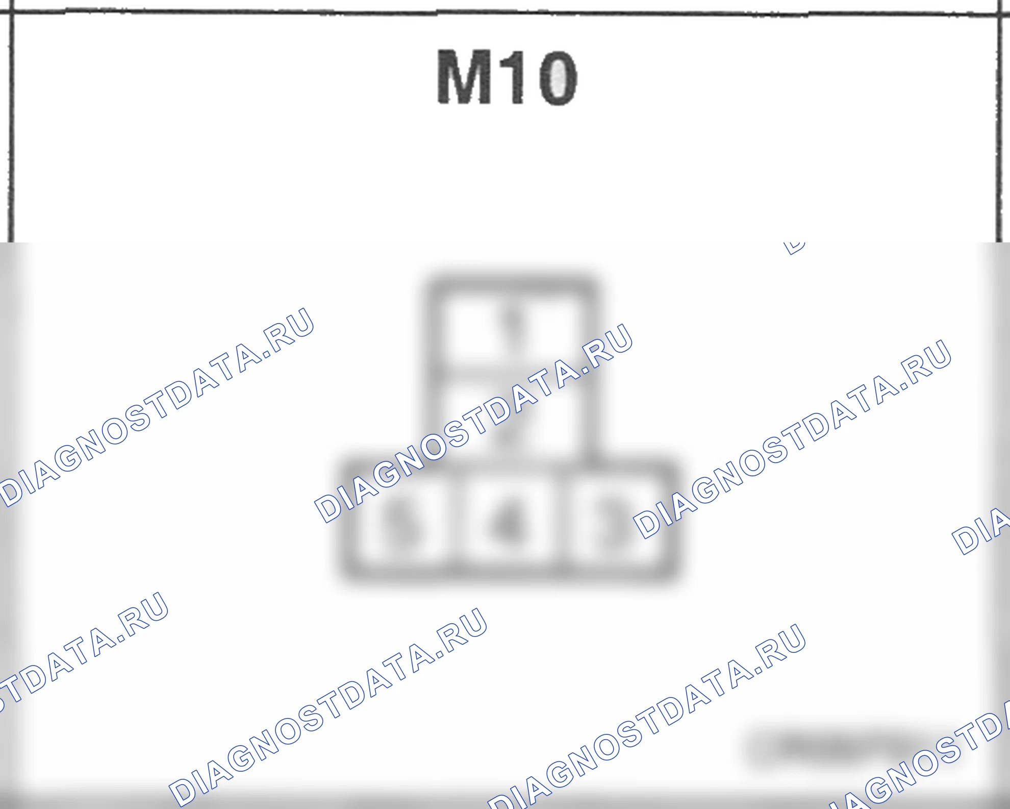 Распиновка разъёма M10 — основного жгута. Hyundai Atos MX