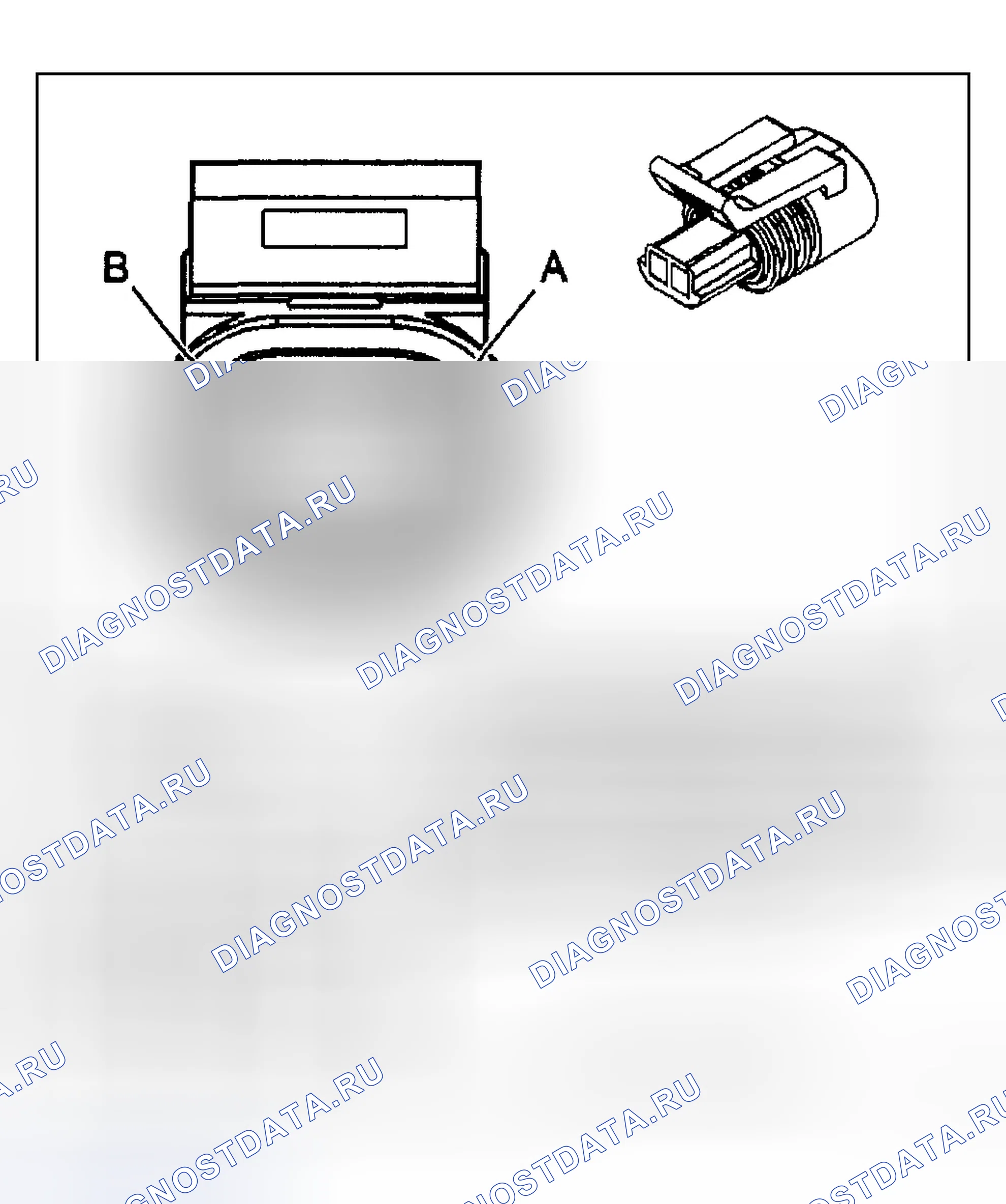 Рис. 40: Виды с торца соединителя ABS. Chevrolet Tahoe II