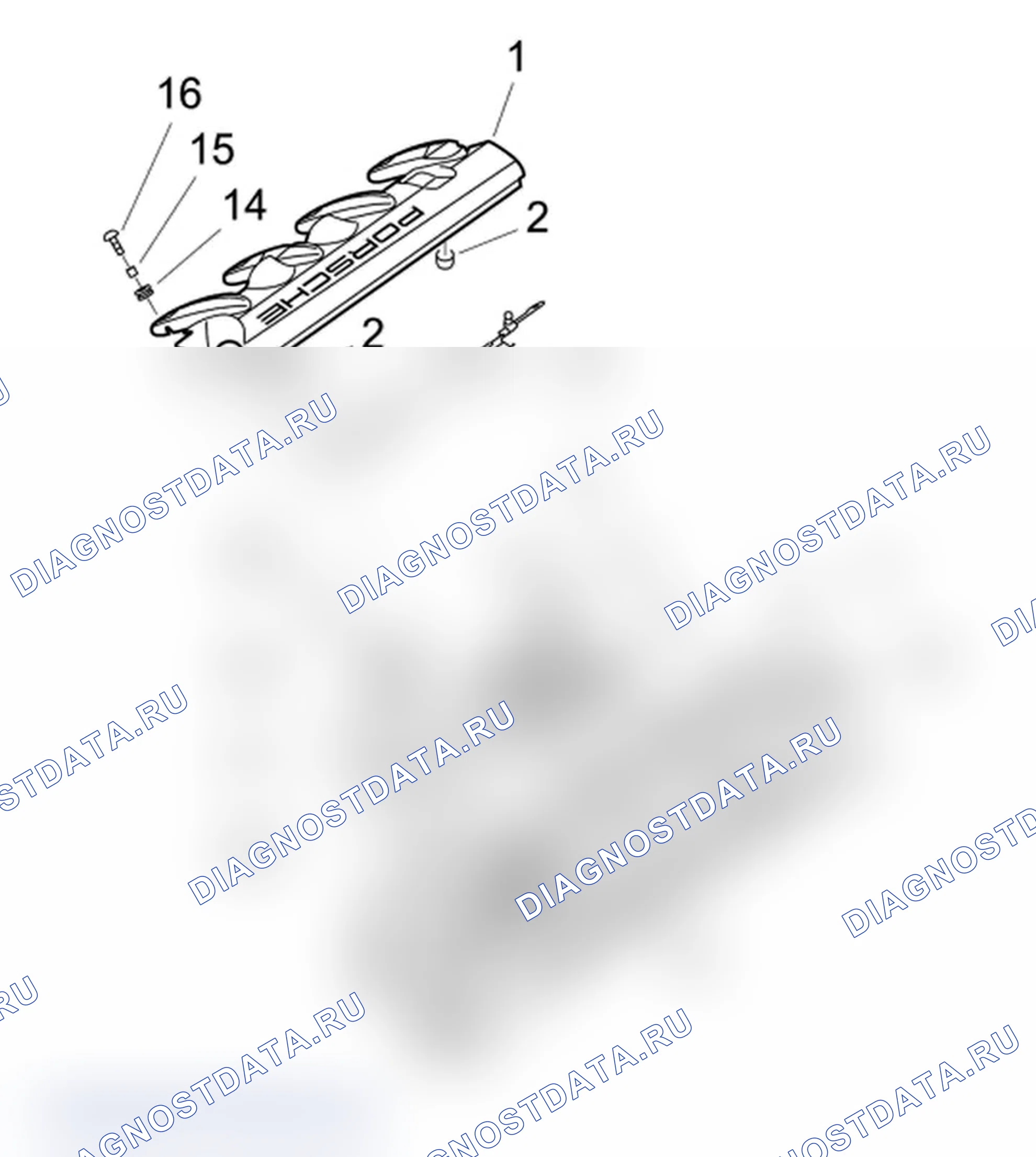 Рис. 573: Обзор компонентов. Porsche Cayenne S I рестайлинг