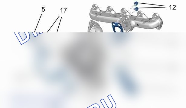 Снятие - Установка: турбокомпрессор — b1hg1pyd. Peugeot 2008 I