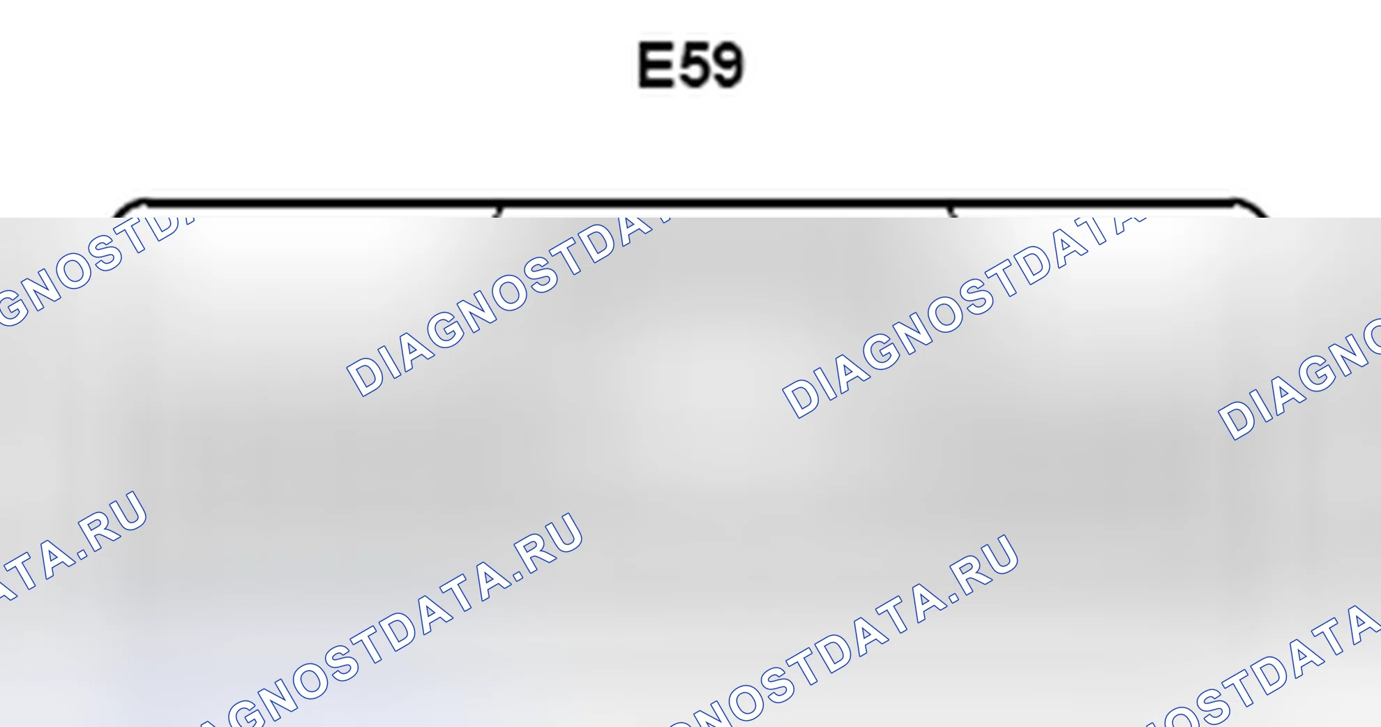 Рис. 1218: Вид с торца разъема ECU для сертификации (E59). Toyota Camry XV40