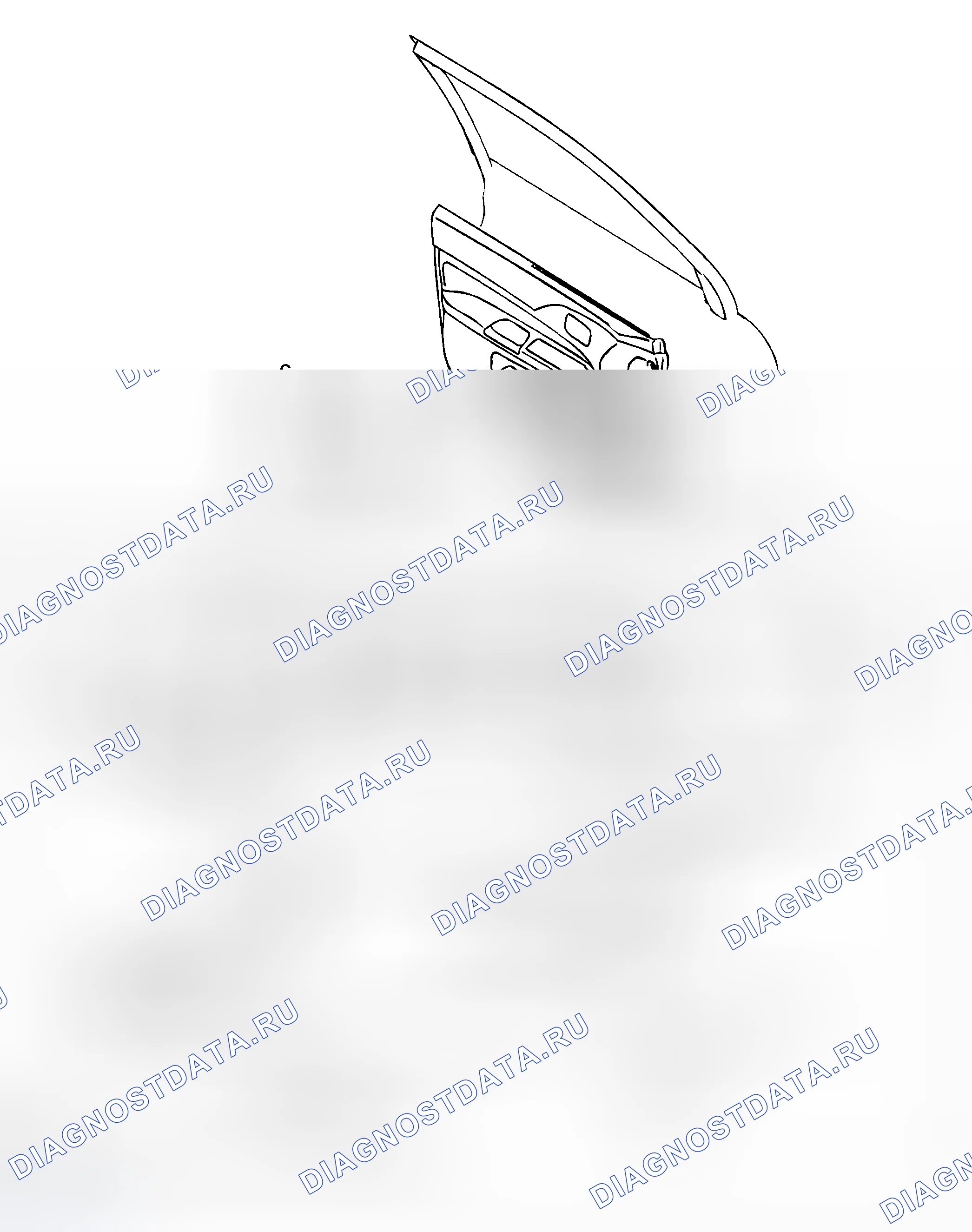 Рис. 33: Положения зажимов и захватов. Mitsubishi Lancer Evolution IX
