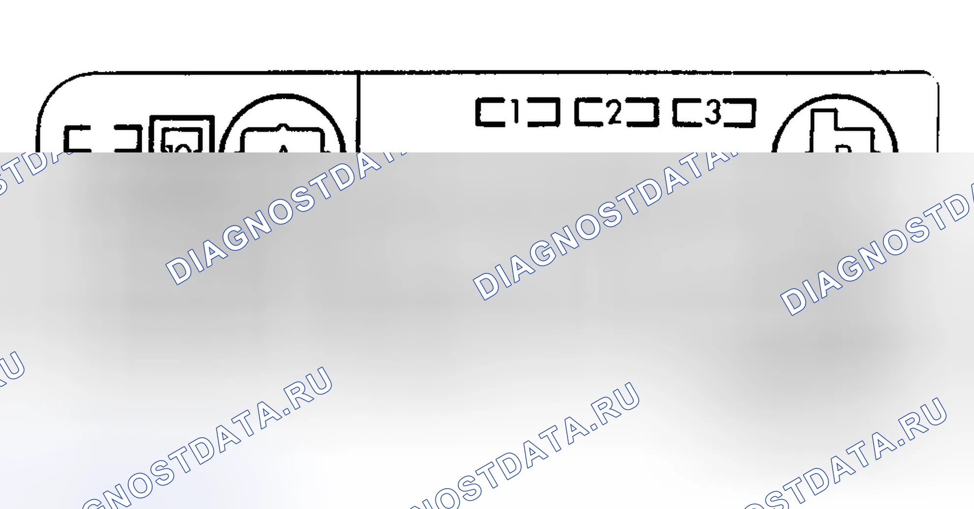 Рис. 2: ИДЕНТИФИКАЦИЯ ОСНОВНОГО СОЕДИНИТЕЛЬНОГО БЛОКА (ПОД КАПОТОМ). Lexus ES V20