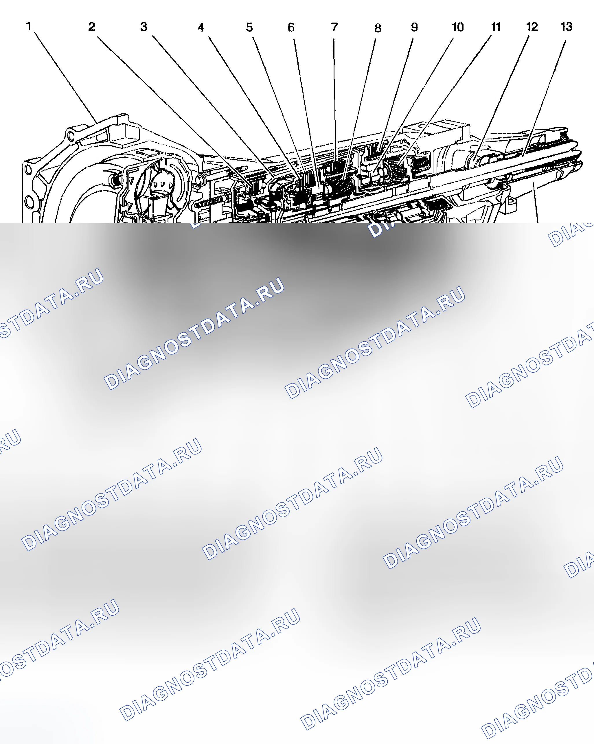 Рис. 222: Расположение компонентов. Chevrolet TrailBlazer I