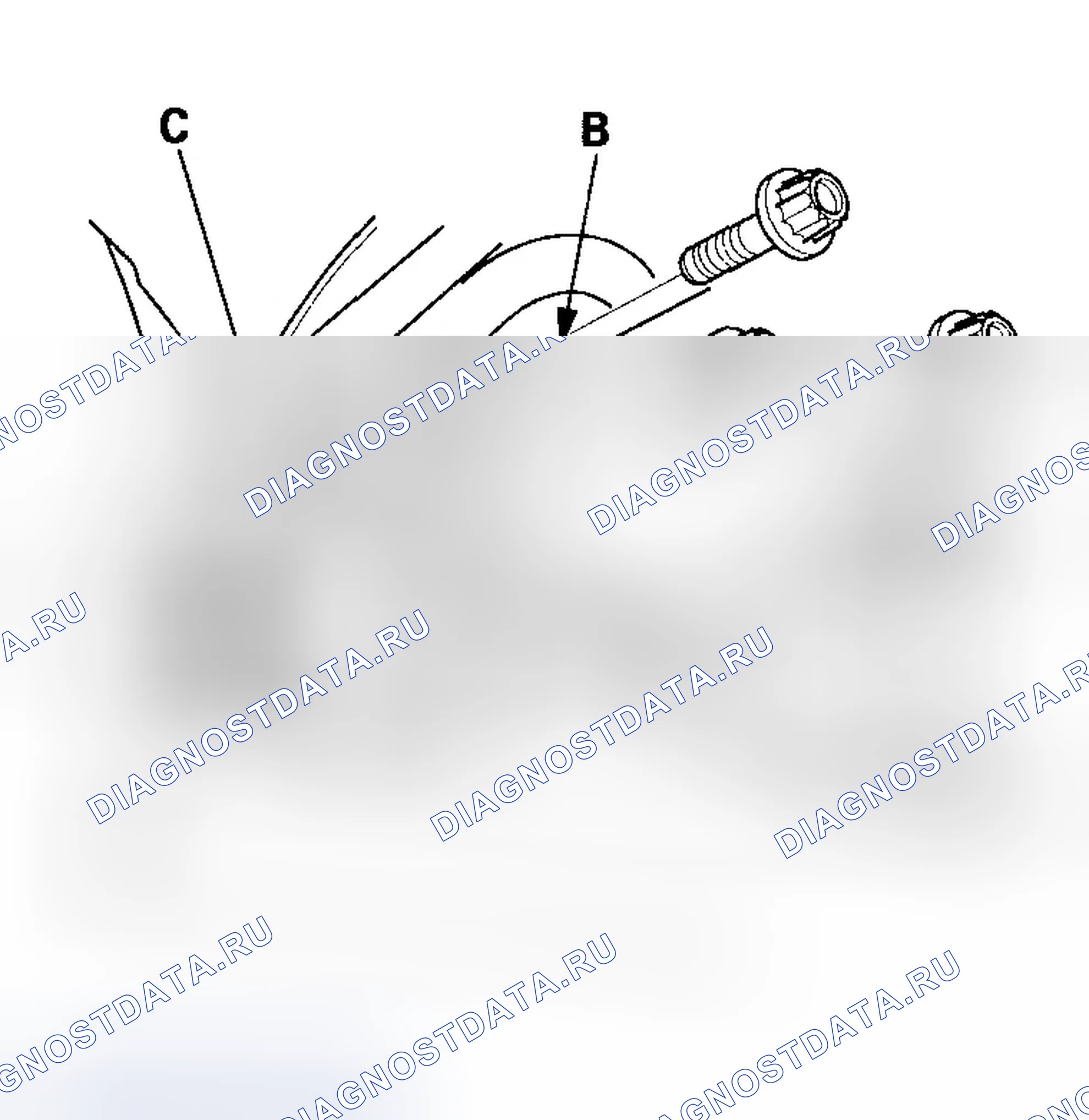 Рис. 15: Демонтаж узла переноса. Honda Element YH2