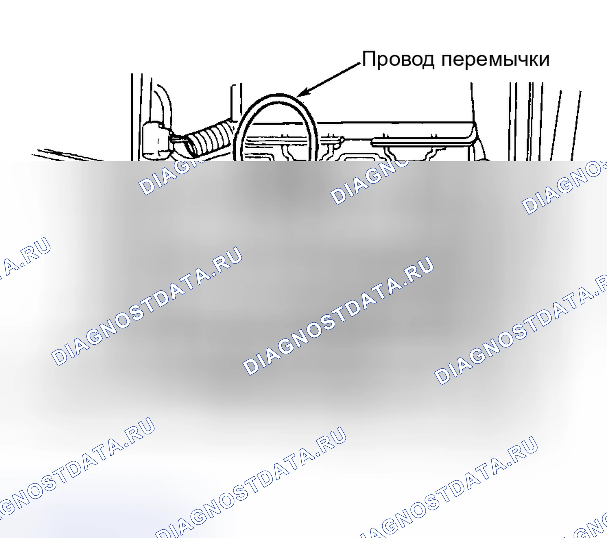 Рис. 3: Подключение провода перемычки к разъему реле отсечного клапана подачи топлива (подхват). Hyundai Palisade I рестайлинг