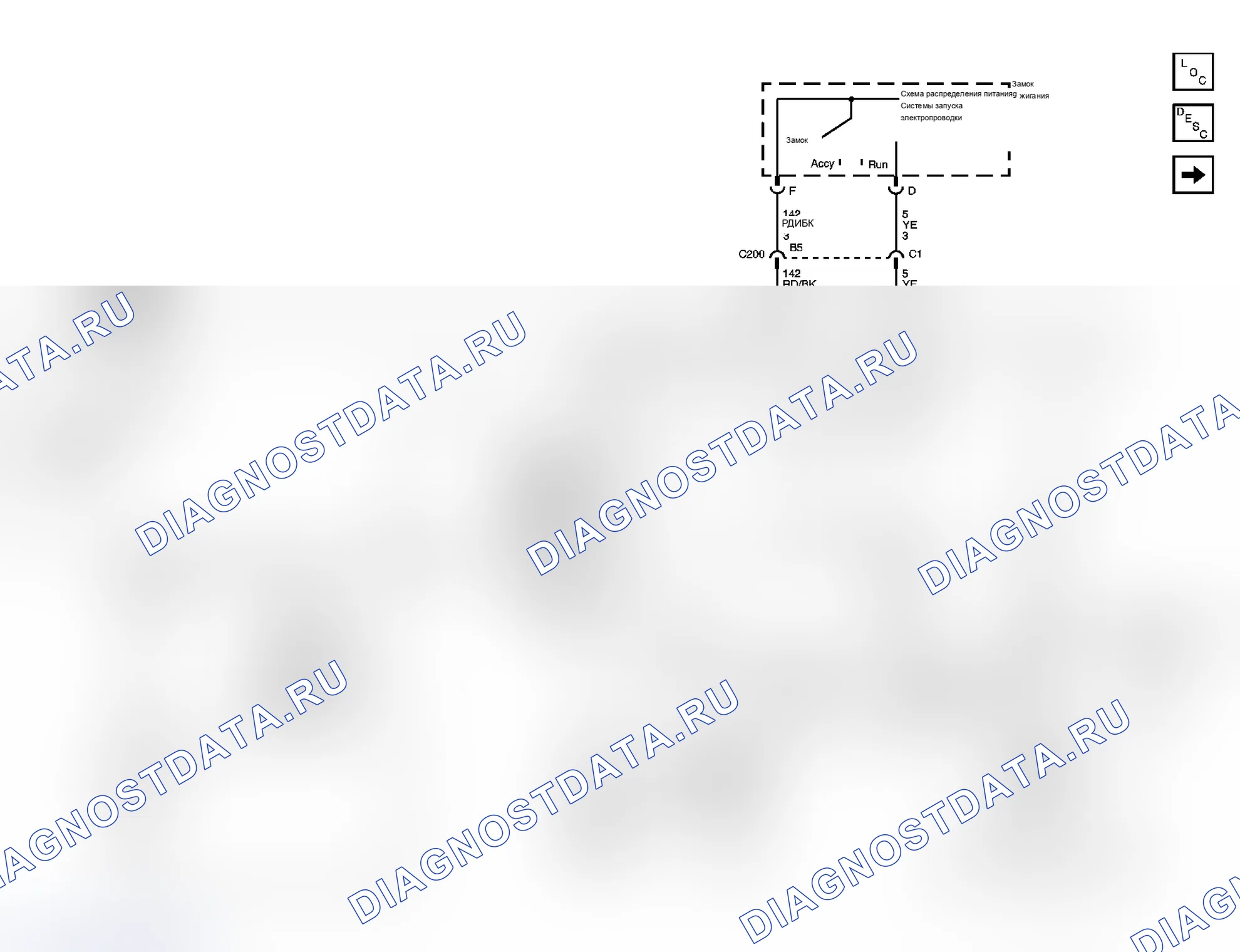 Рис. 1: Схема запуска и зарядки. Chevrolet Chevy Express G1500 