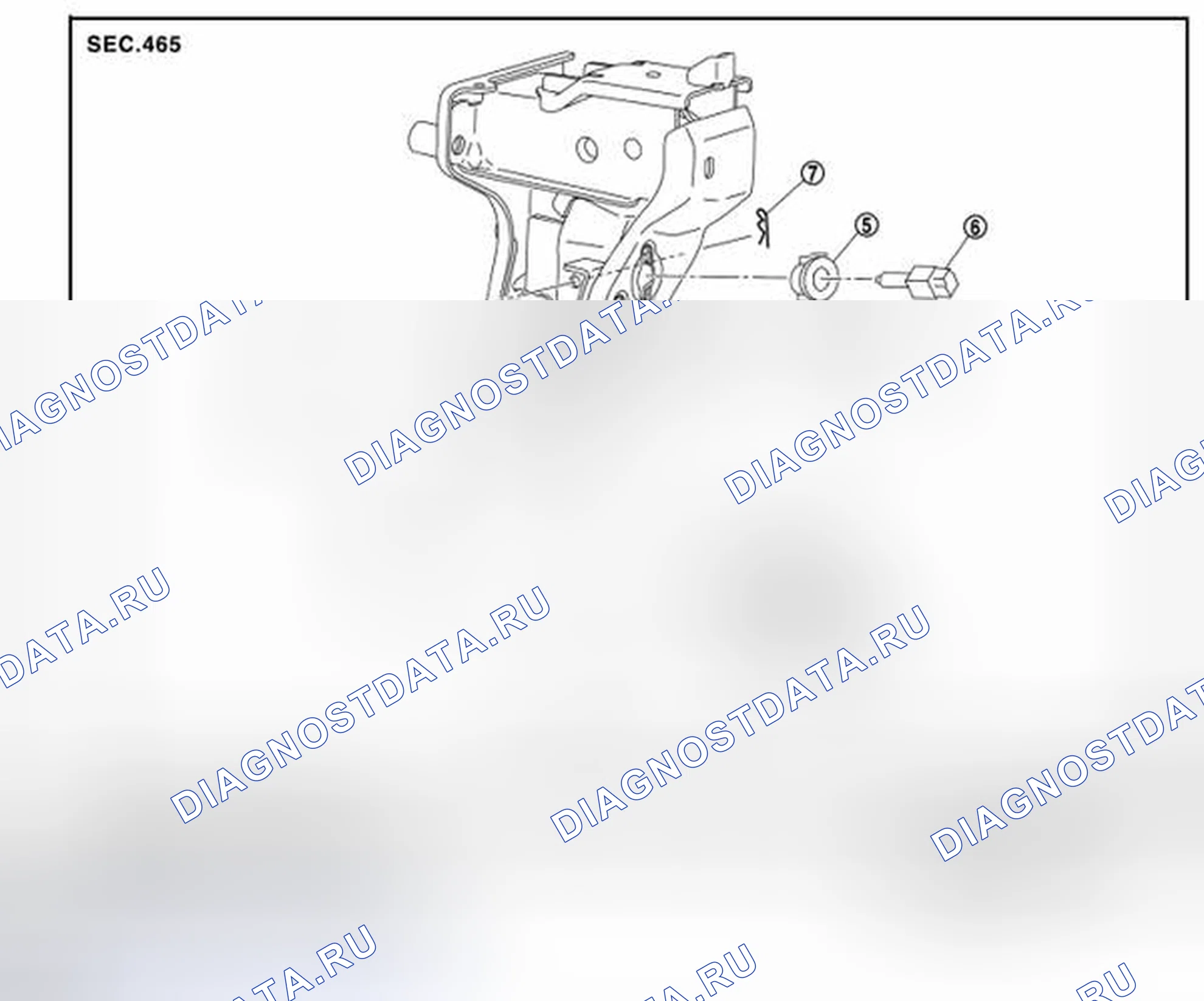 Рис. 1: Разнесенный вид. BMW 4 серия F32/F33 рестайлинг