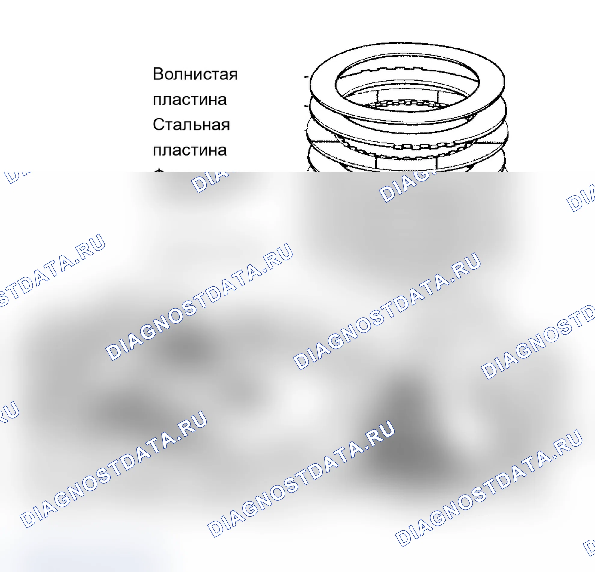 Рис. 12: КОМПОНЕНТЫ КОРПУСА трансмиссия. Pontiac Grand AM V