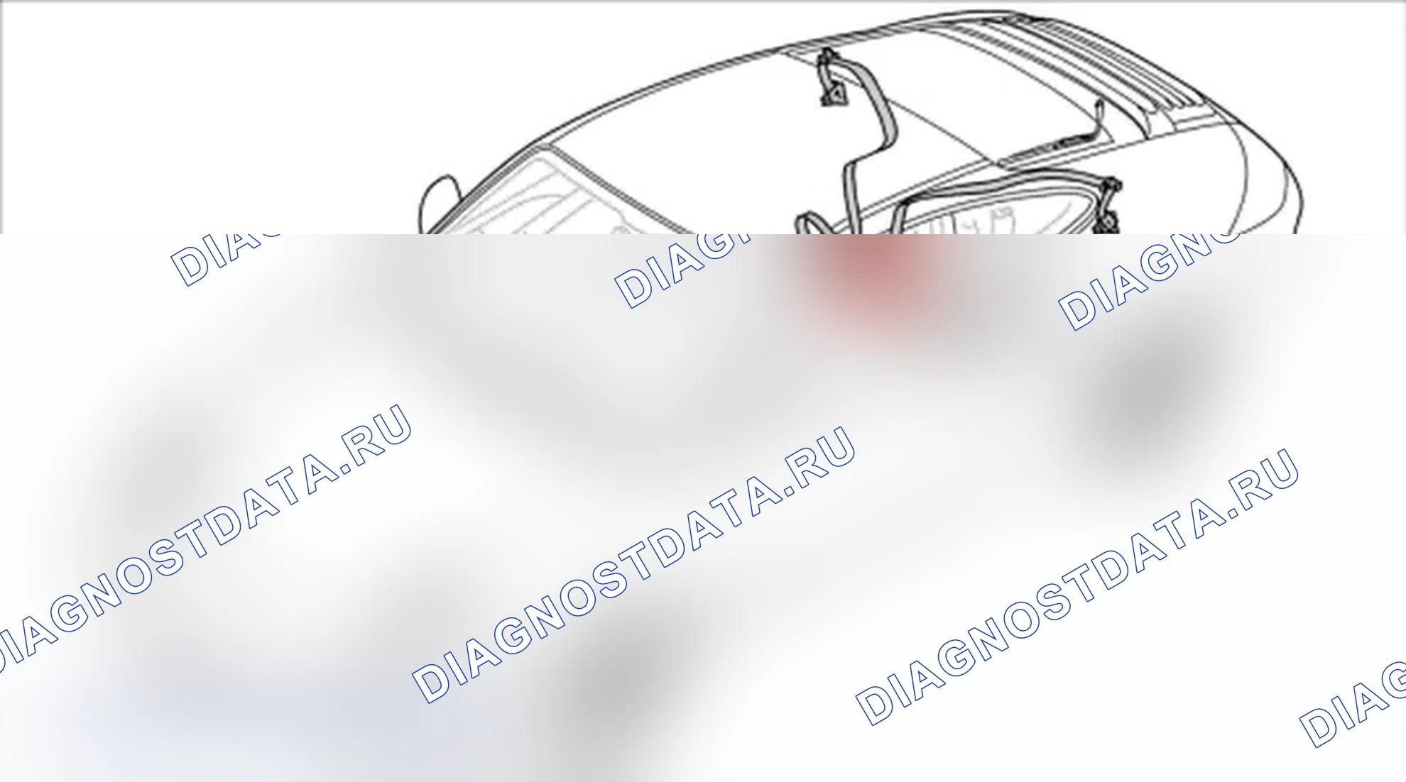 Рис. 68: Установочное положение замка заднего ремня. Porsche 911 GT3 997