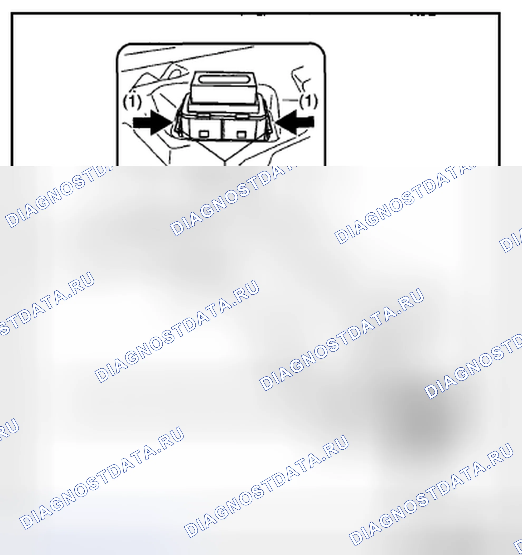 Рис. 67: ДЕМОНТАЖ / МОНТАЖ МИКРОФОНА. Honda CR-V IV рестайлинг