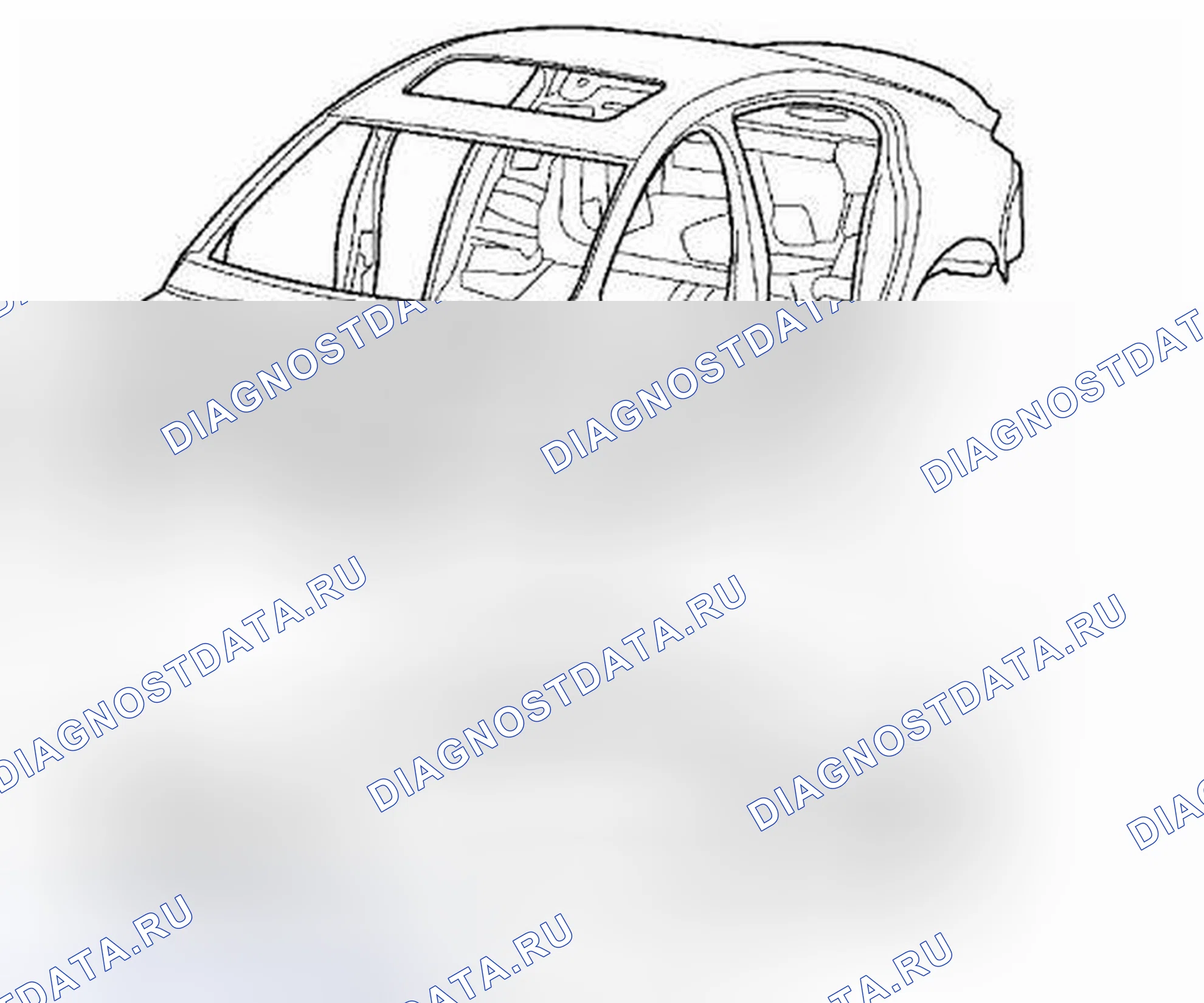 Рис. 1: Идентификация краски (внутренние зоны). Kia Picanto III рестайлинг