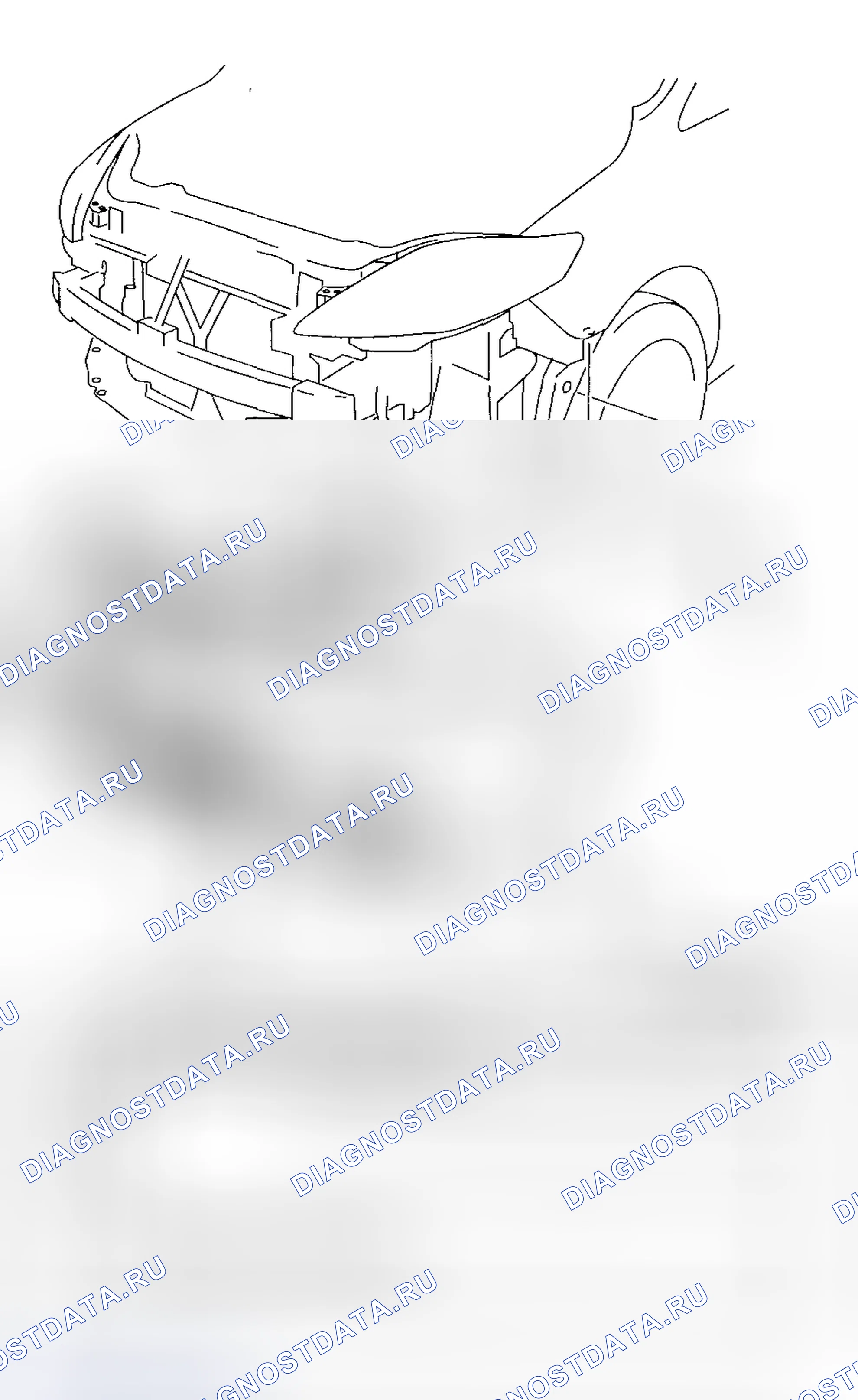 Рис. 9: ДЕМОНТАЖ / МОНТАЖ ПЕРЕДНЕГО БАМПЕРА. Mazda 5 I