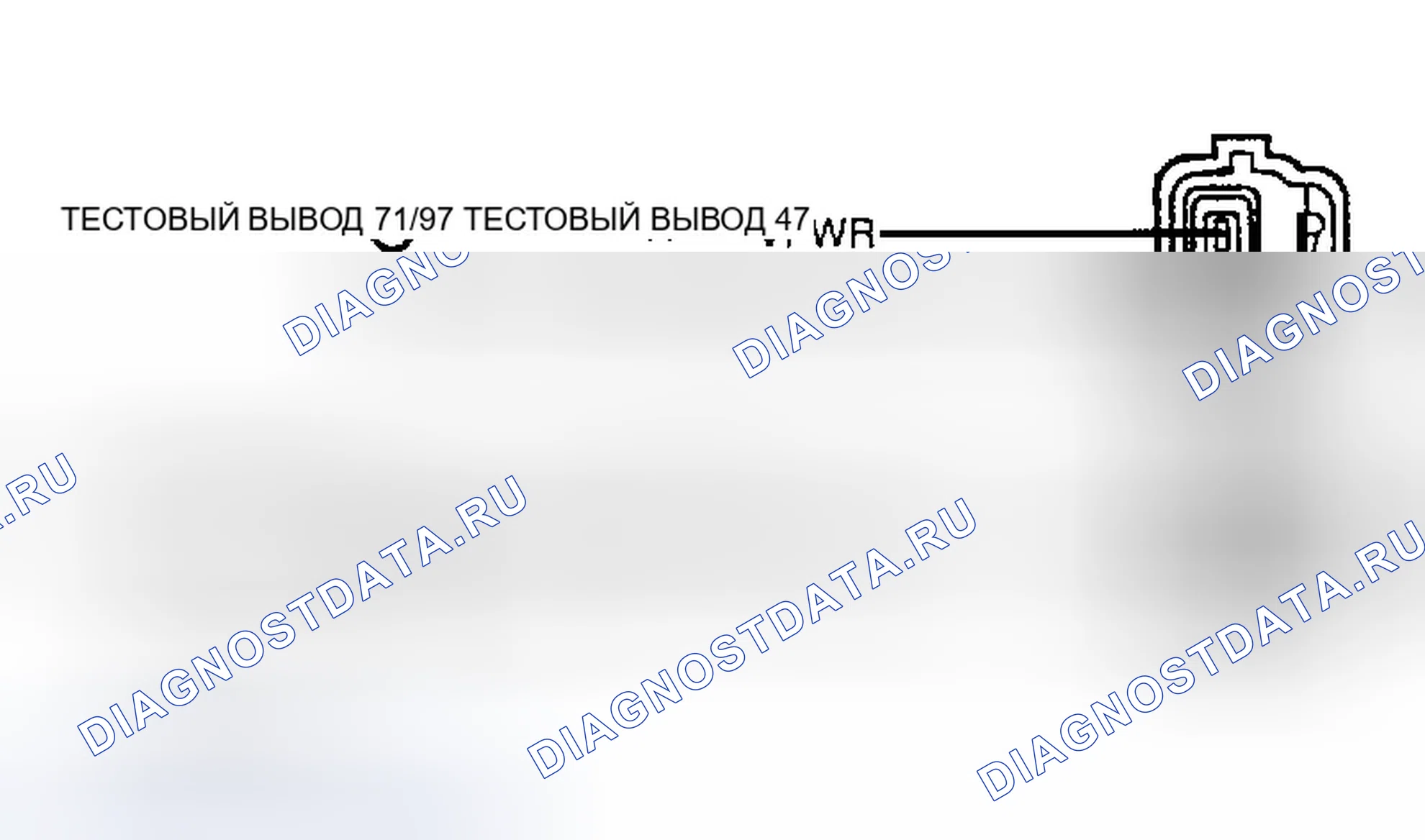 Рис. 23: Клеммы электрического жгута соленоида EVR. Ford Mustang IV