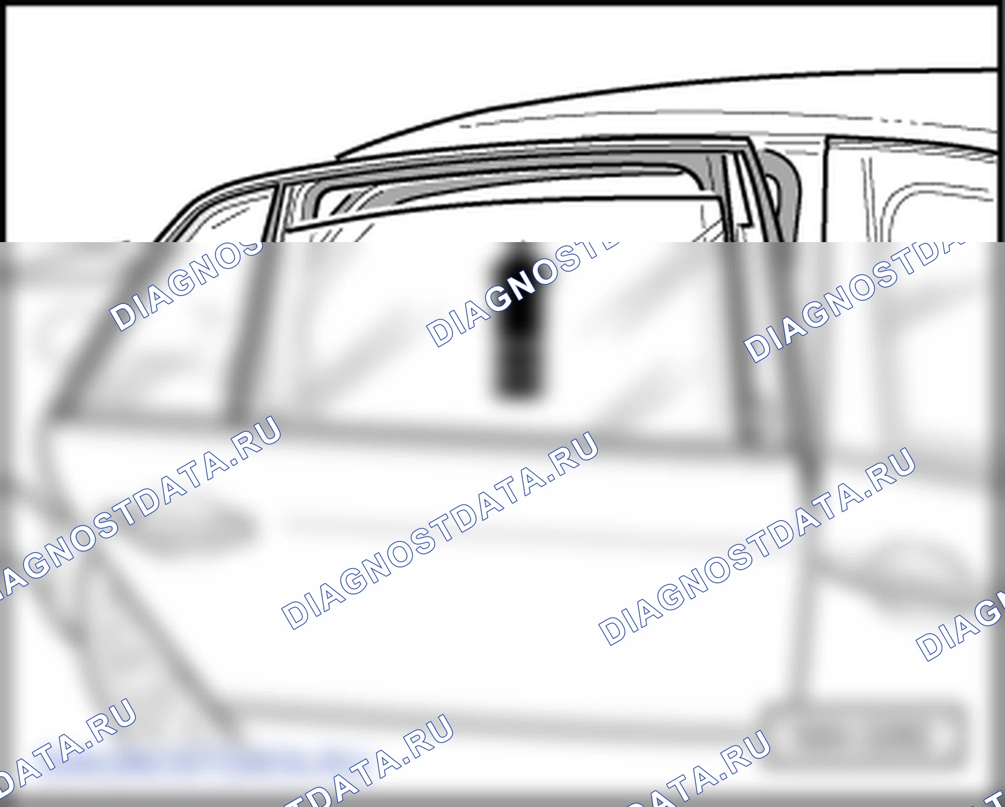 Стекла задних дверей. Volkswagen Phaeton I
