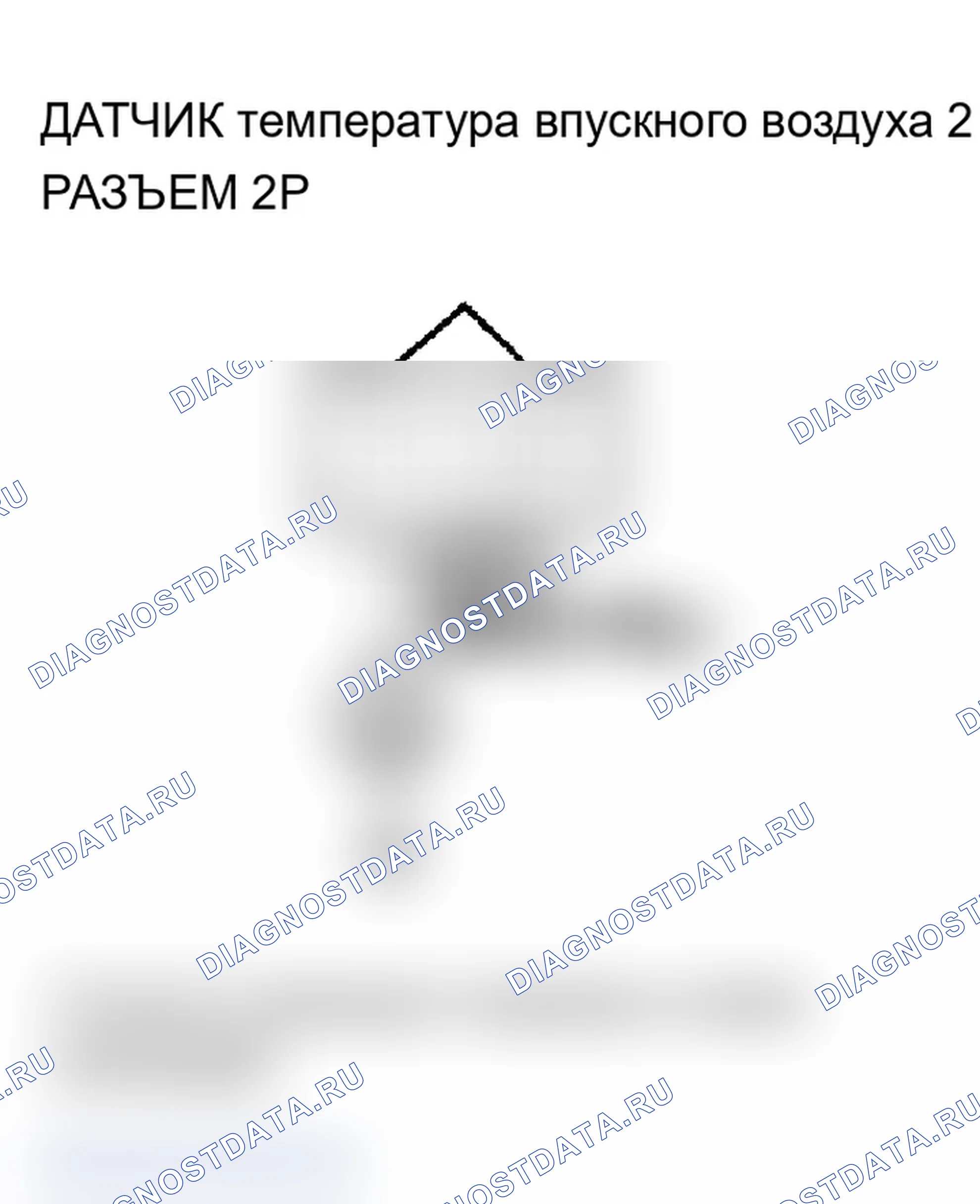 Рис. 42: P0097 расшифровка кода ошибки: низковольтная цепь датчика 2 температура впускного воздуха (модели 2003-2004 гг.). Acura MDX I