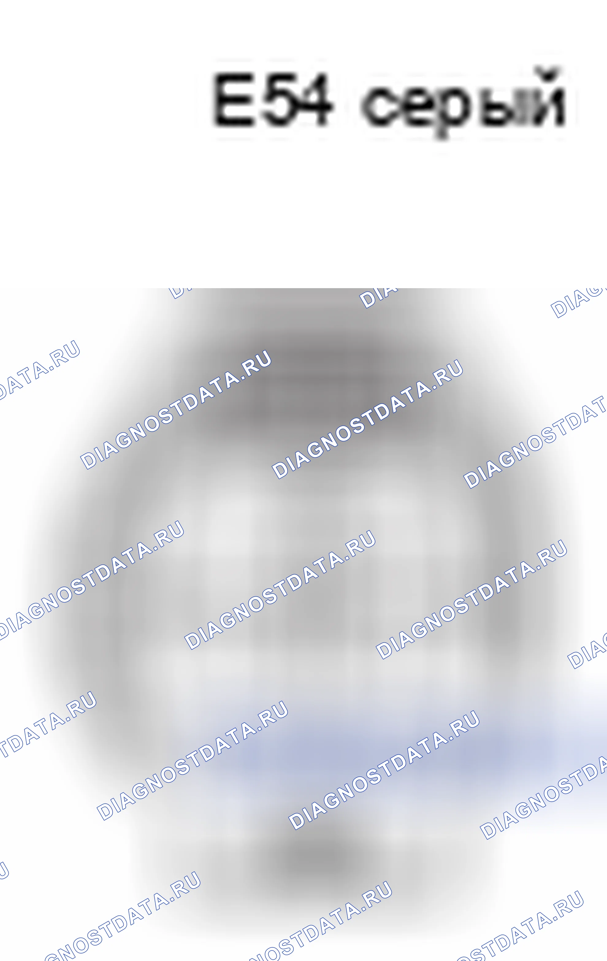 Рис. 315: Вид с торца разъема привода инжектора (EDU) (E54). Lexus GS III