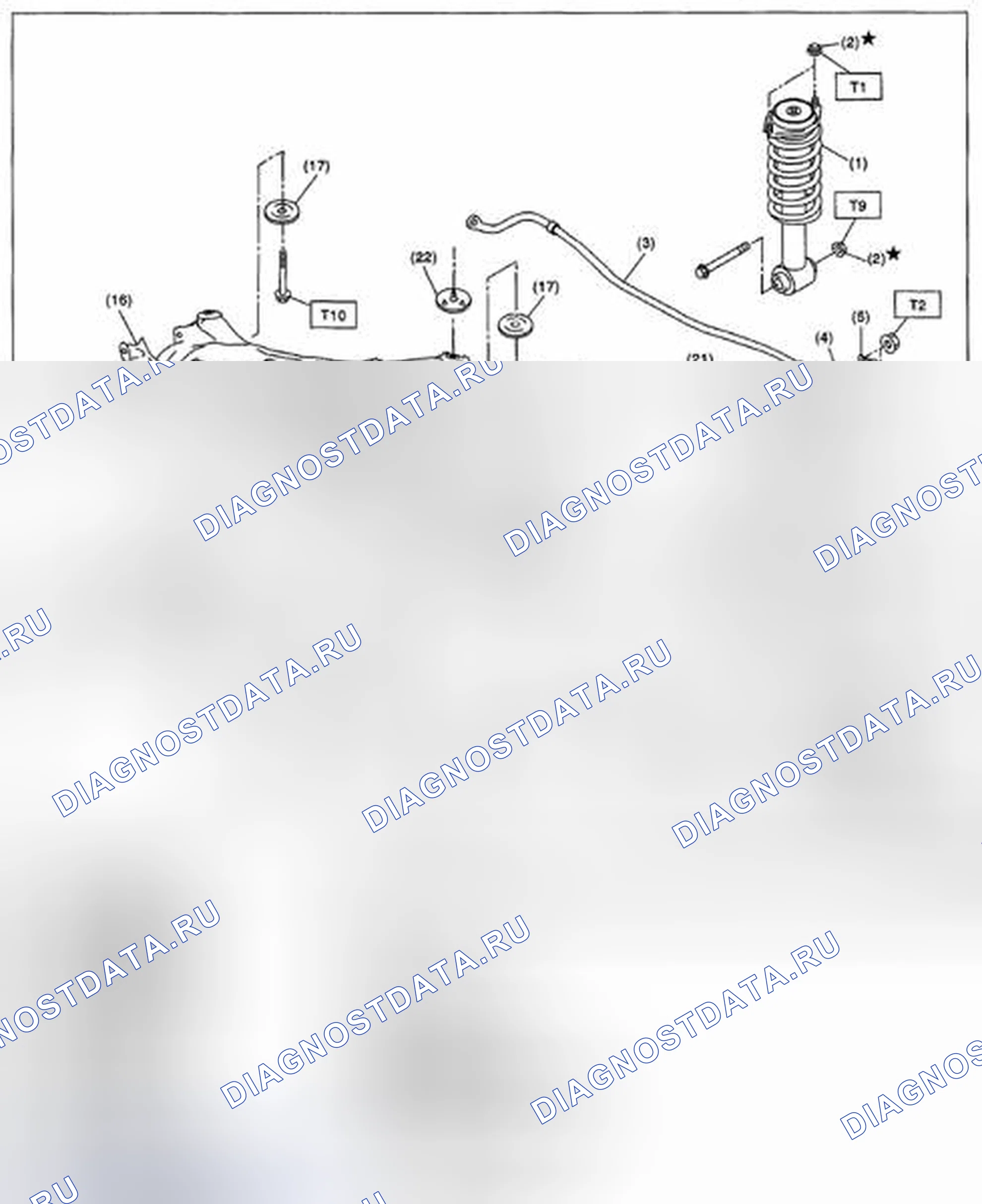 Рис. 40: ЗАДНЯЯ ПОДВЕСКА. Subaru Impreza GH