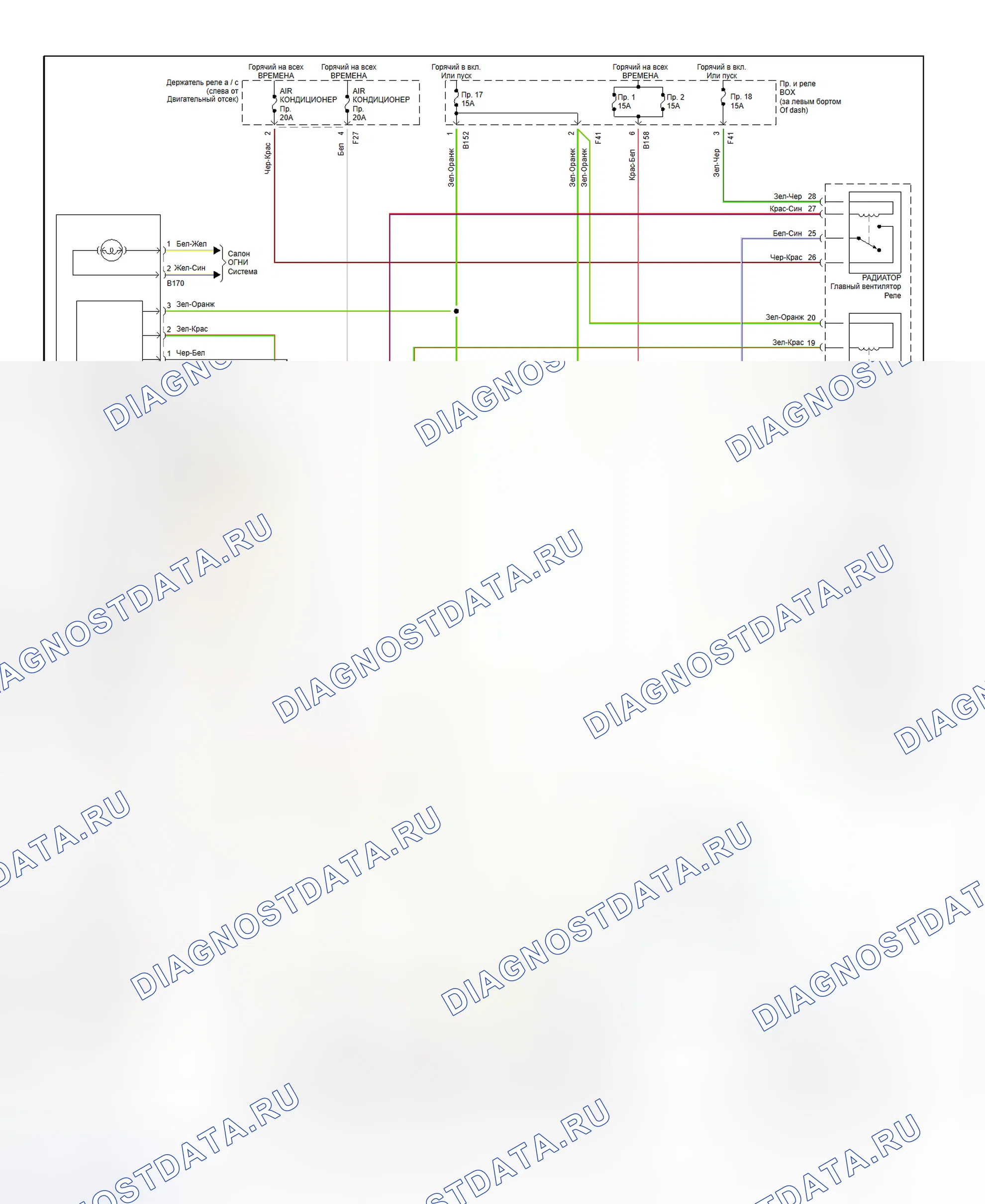 Рис. 1: электросхема системы ручного A / C-нагревателя (2000-01 Impreza). Subaru Impreza GD/GC/GG
