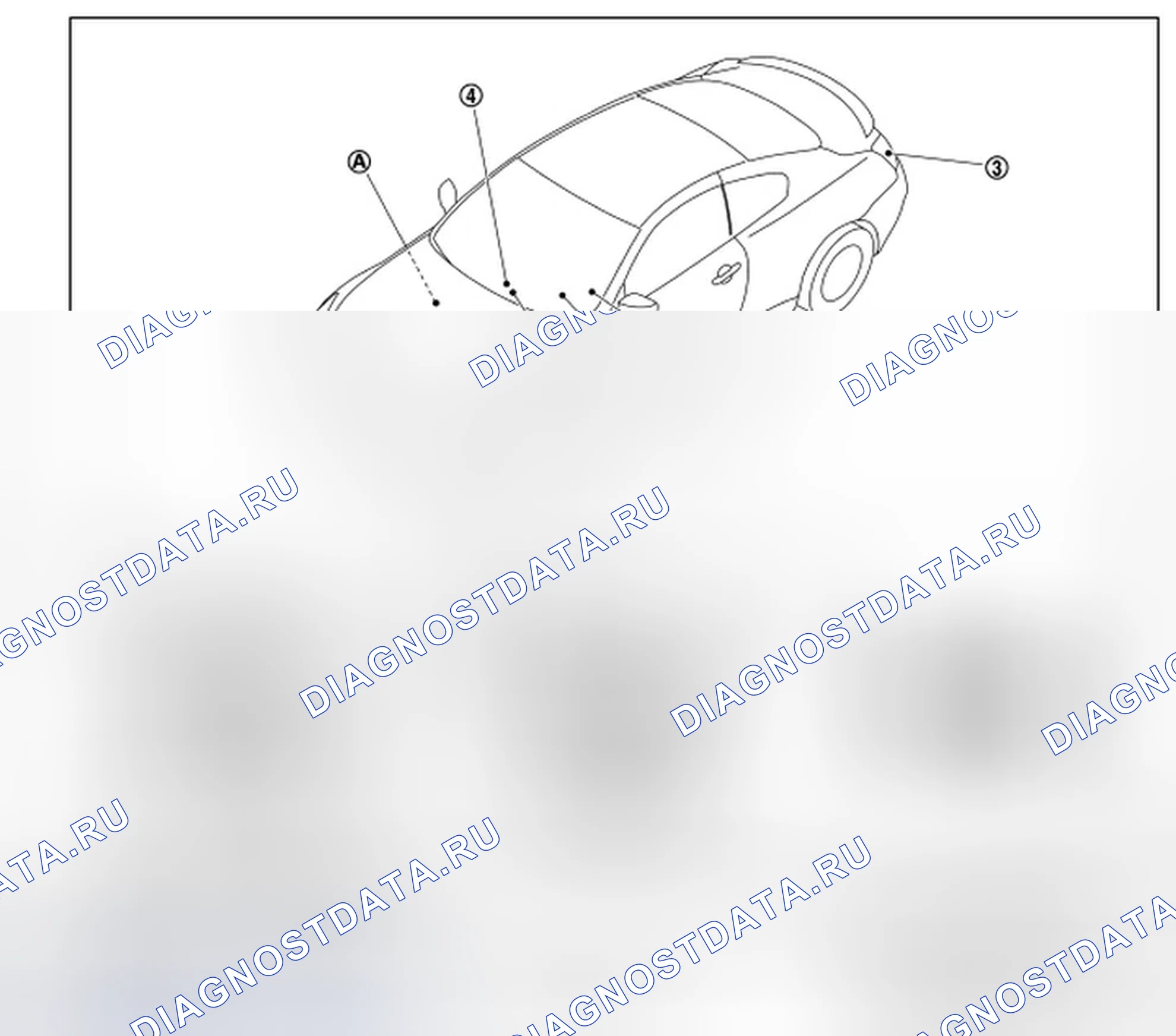 Рис. 10: Расположение компонентов. Infiniti G37 IV рестайлинг