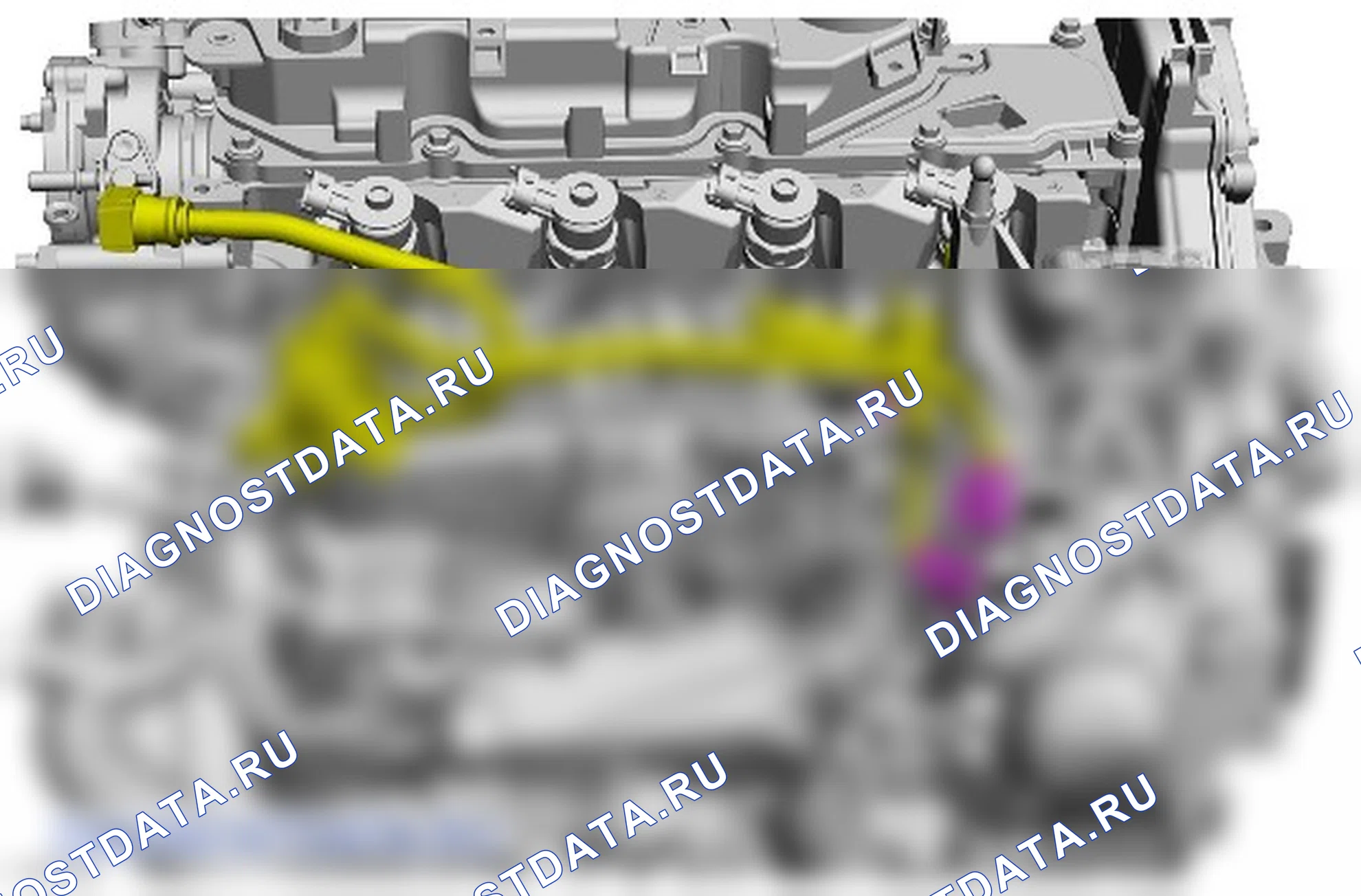 Как снять присоединяемые детали двигателя. Ford Kuga II