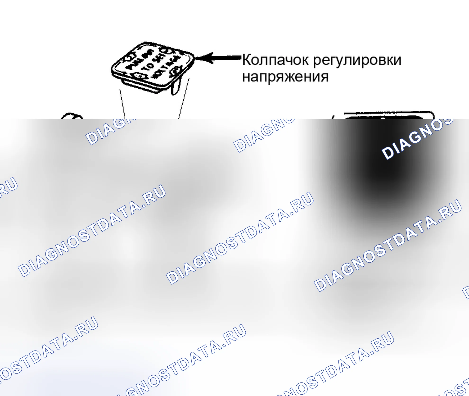 Рис. 10: Колпачок регулировки напряжения для 100-Amp генератора переменного тока большой мощности. Pontiac Grand Prix IV