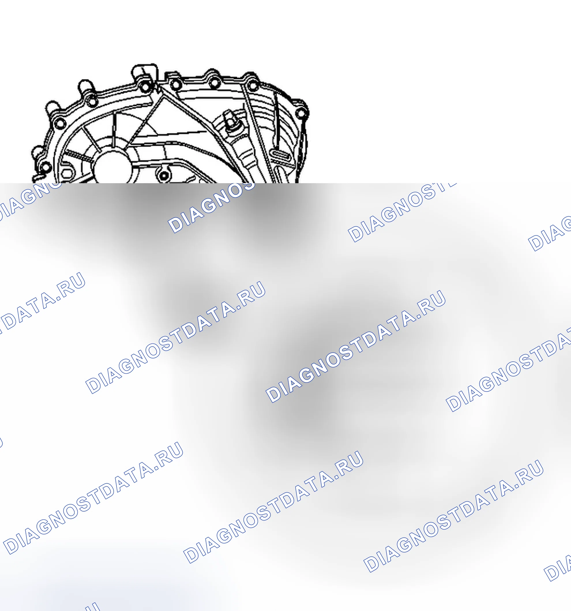 Рис. 16: Идентификация раздаточной коробки. Chevrolet Silverado 3500 