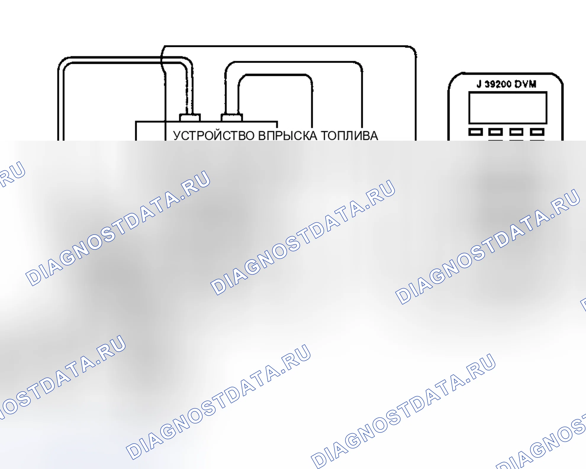Рис. 5: Испытание катушки топливного инжектора. Isuzu Trooper II