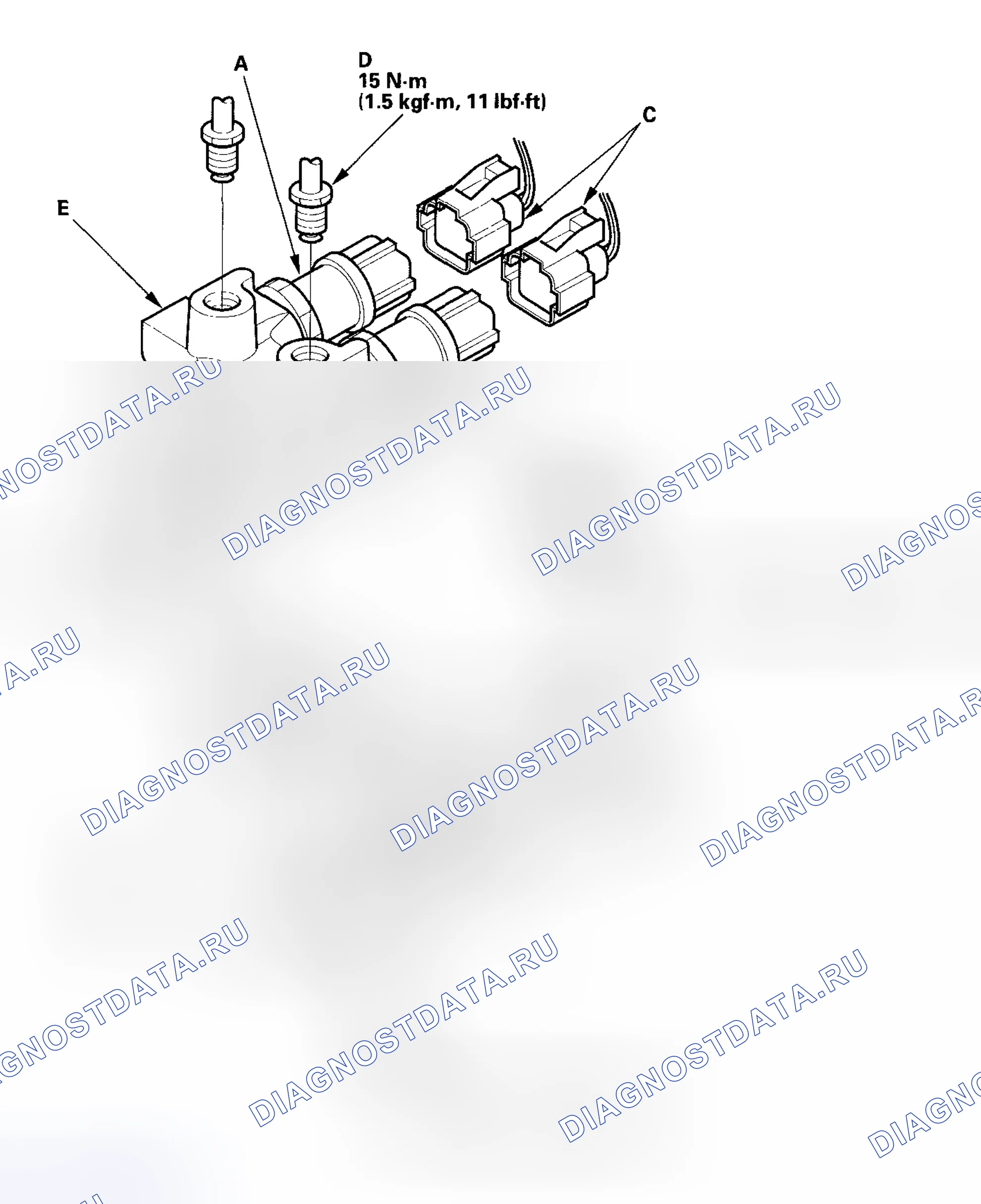 Рис. 59: Для моделей М / Т 2005-2006 гг.. Honda Insight I