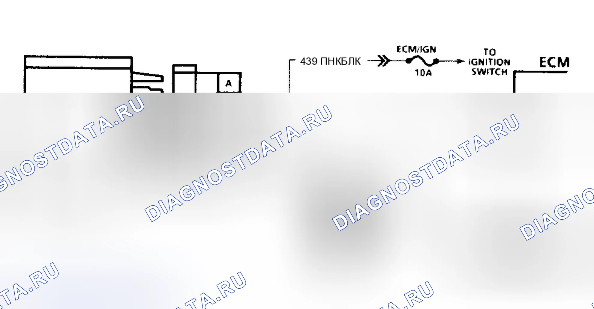 Рис. 130: Схема Code 43 (серии " C " и " K ") Датчик детонации с модулем искрового разряда. Chevrolet Cab & Chassis C2500 