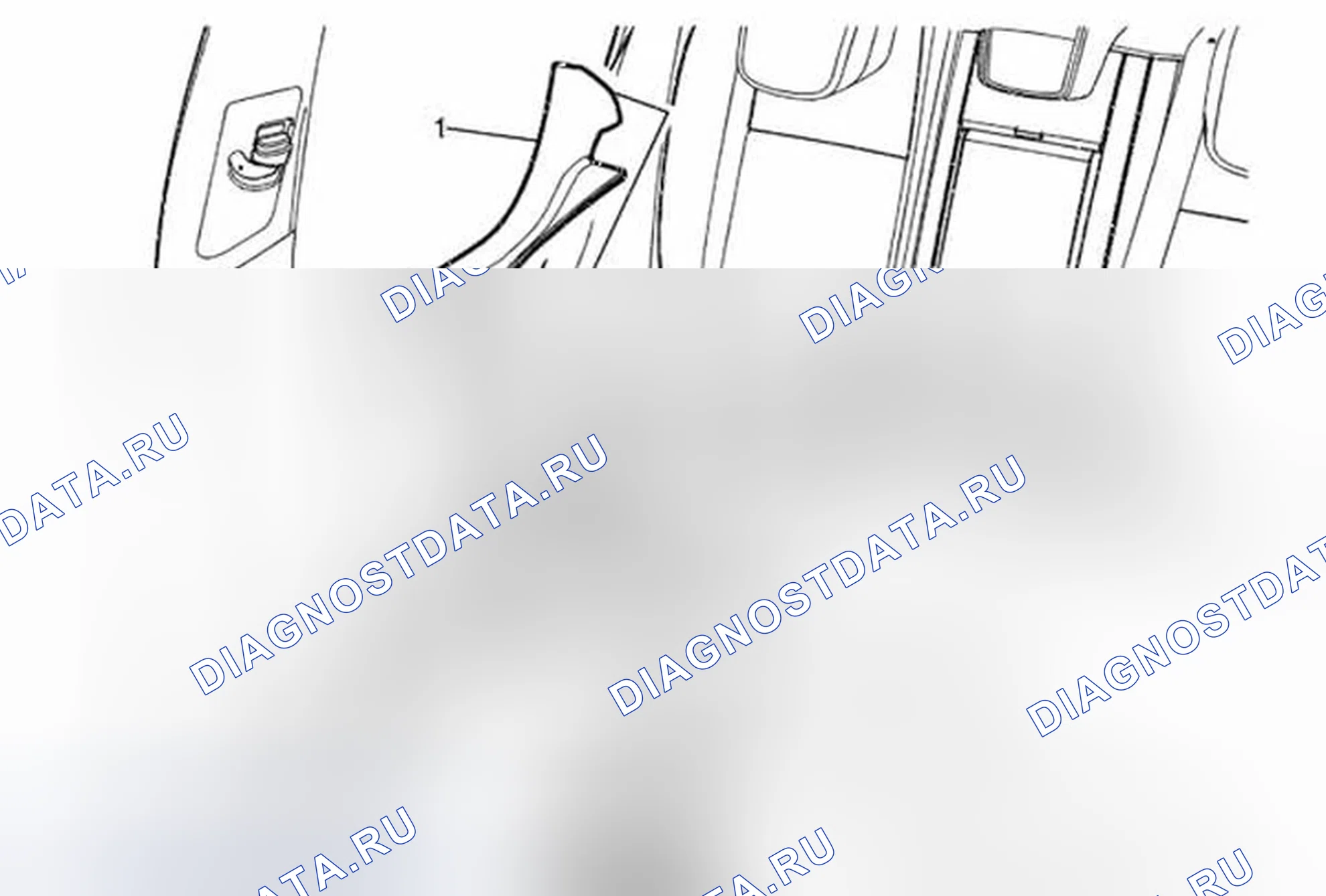 Рис. 7: Замена фиксатора задней боковой двери. Buick Encore I