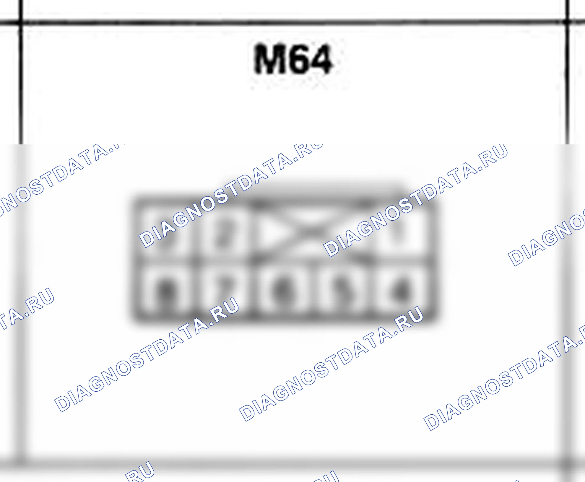 Распиновка разъёма M64 — основного жгута. Hyundai H-1 A1