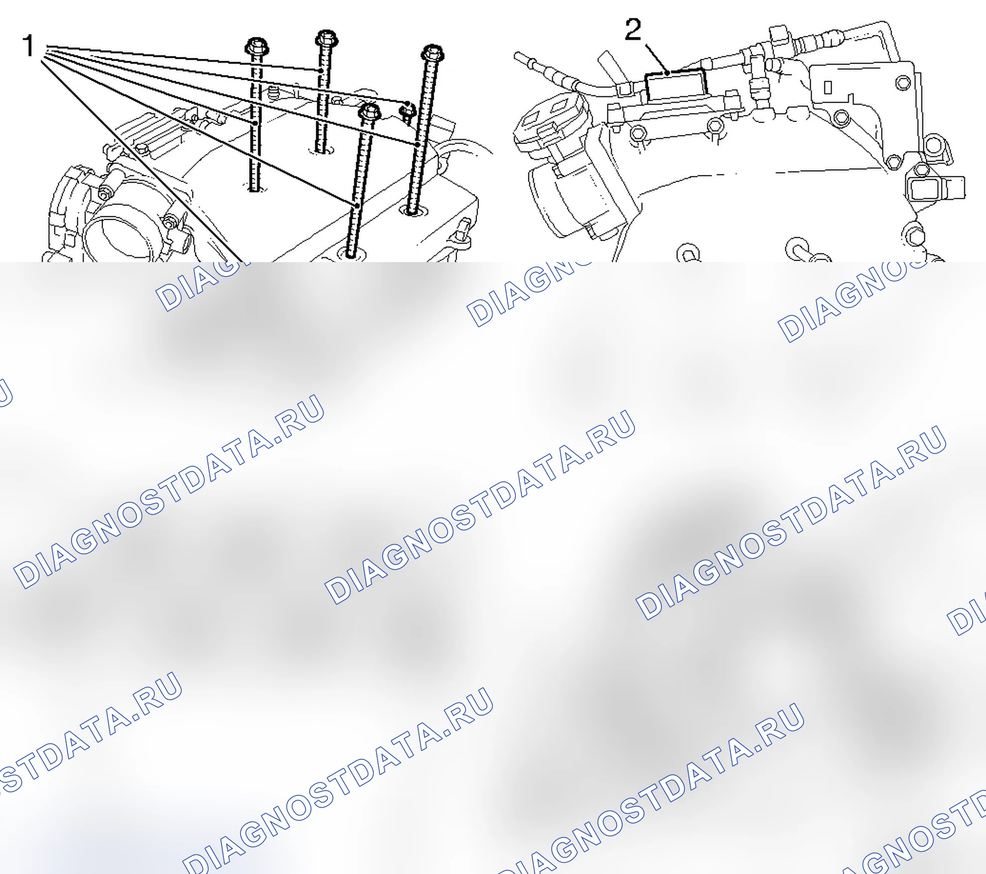 Впускной коллектор - бензиновые двигатели V6 Z 28 NEL / Z 28 NET. Opel Signum I рестайлинг