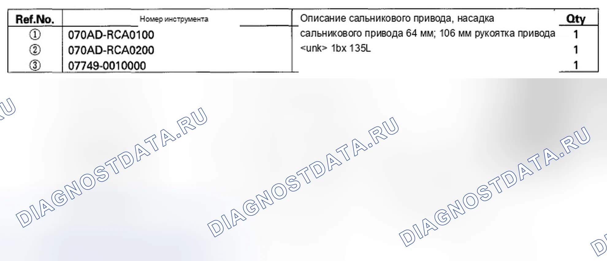 Рис. 272: Специальные инструменты. Acura TSX II
